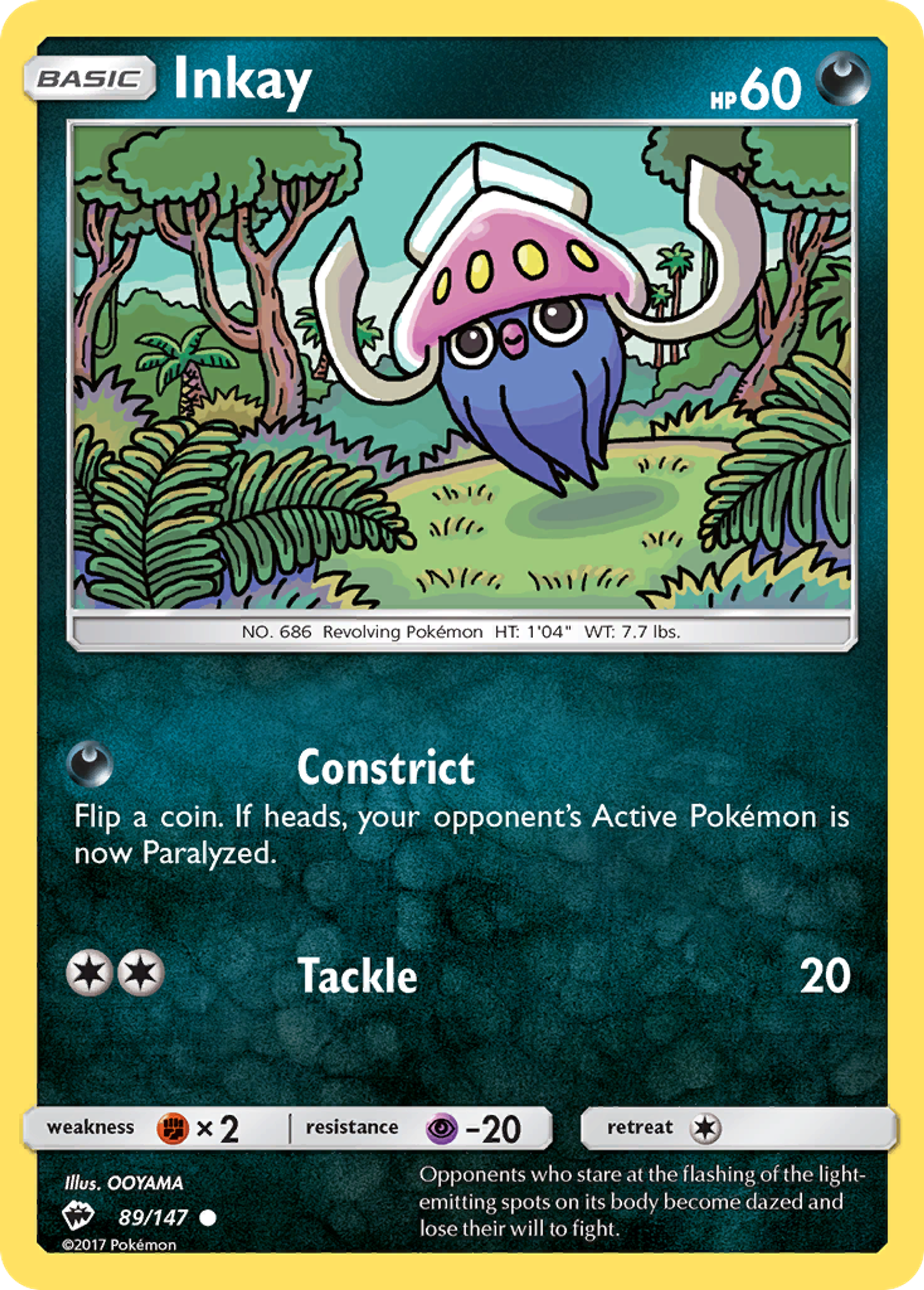 Inkay — SM - Burning Shadows — Pokémon
