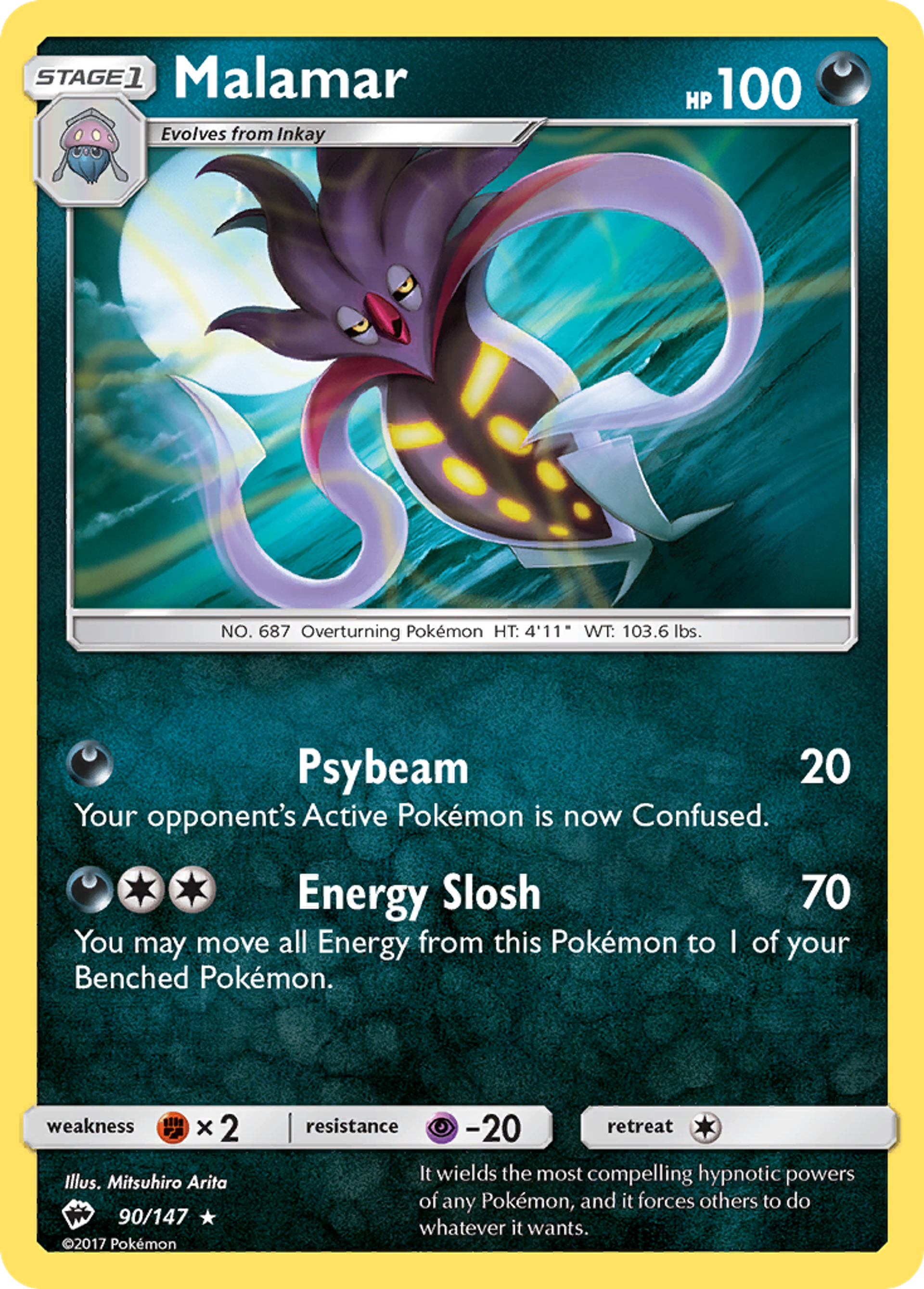 Malamar — SM - Burning Shadows — Pokémon