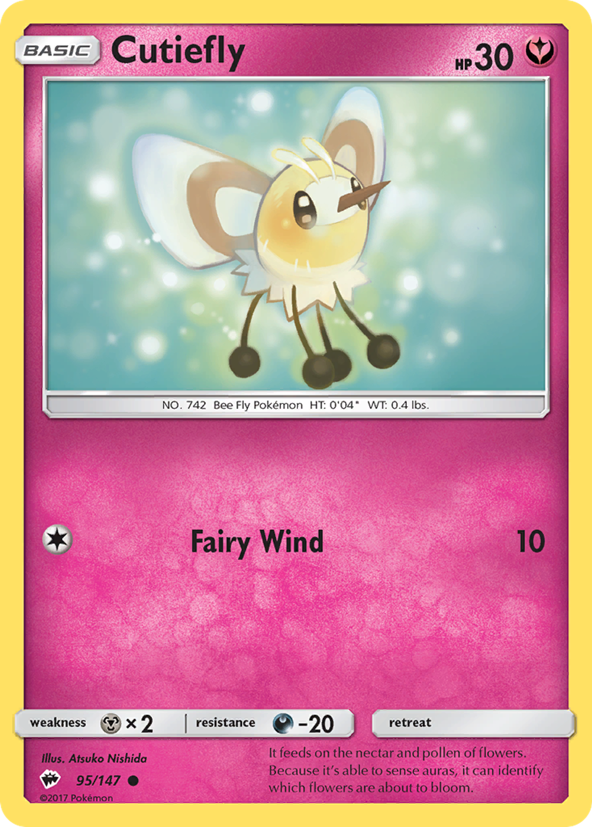 Cutiefly — SM - Burning Shadows — Pokemon