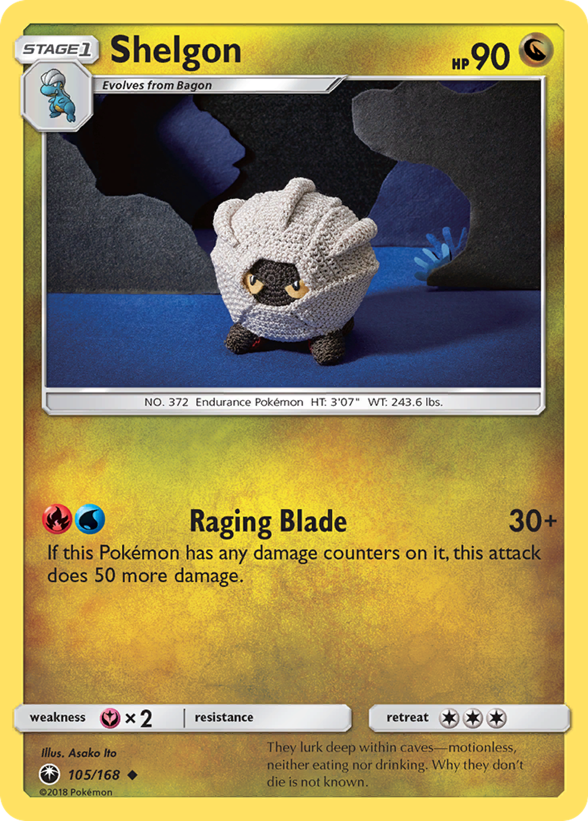 Shelgon — SM - Celestial Storm — Pokémon