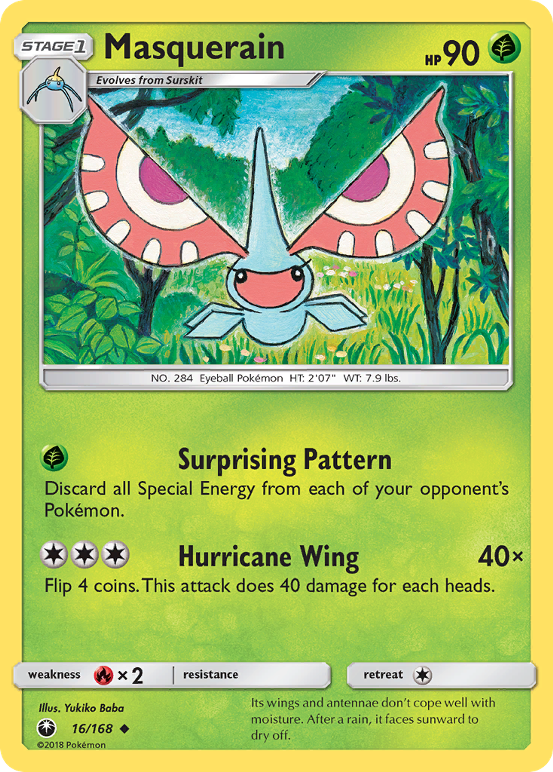 Masquerain — SM - Celestial Storm — Pokemon