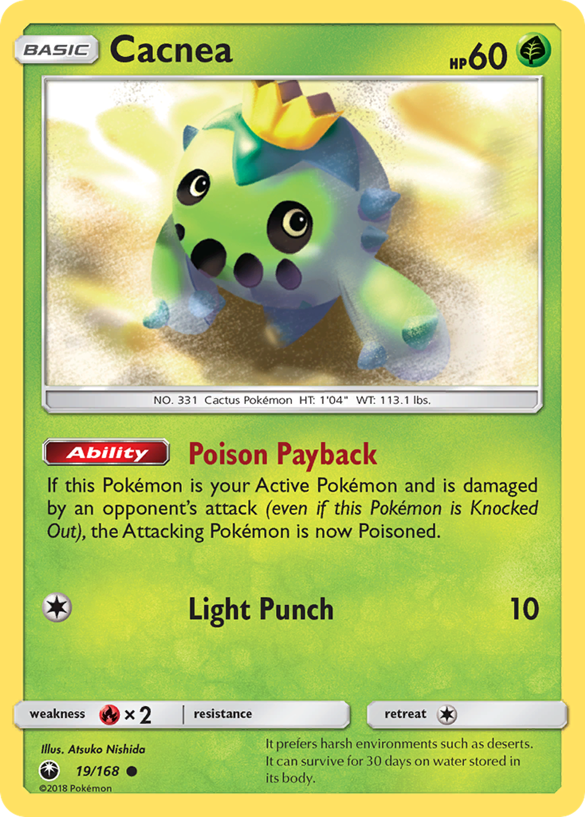 Cacnea — SM - Celestial Storm — Pokemon