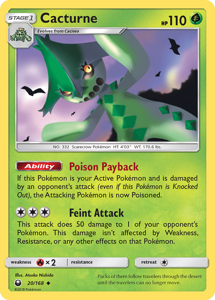 Cacturne — SM - Celestial Storm — Pokemon
