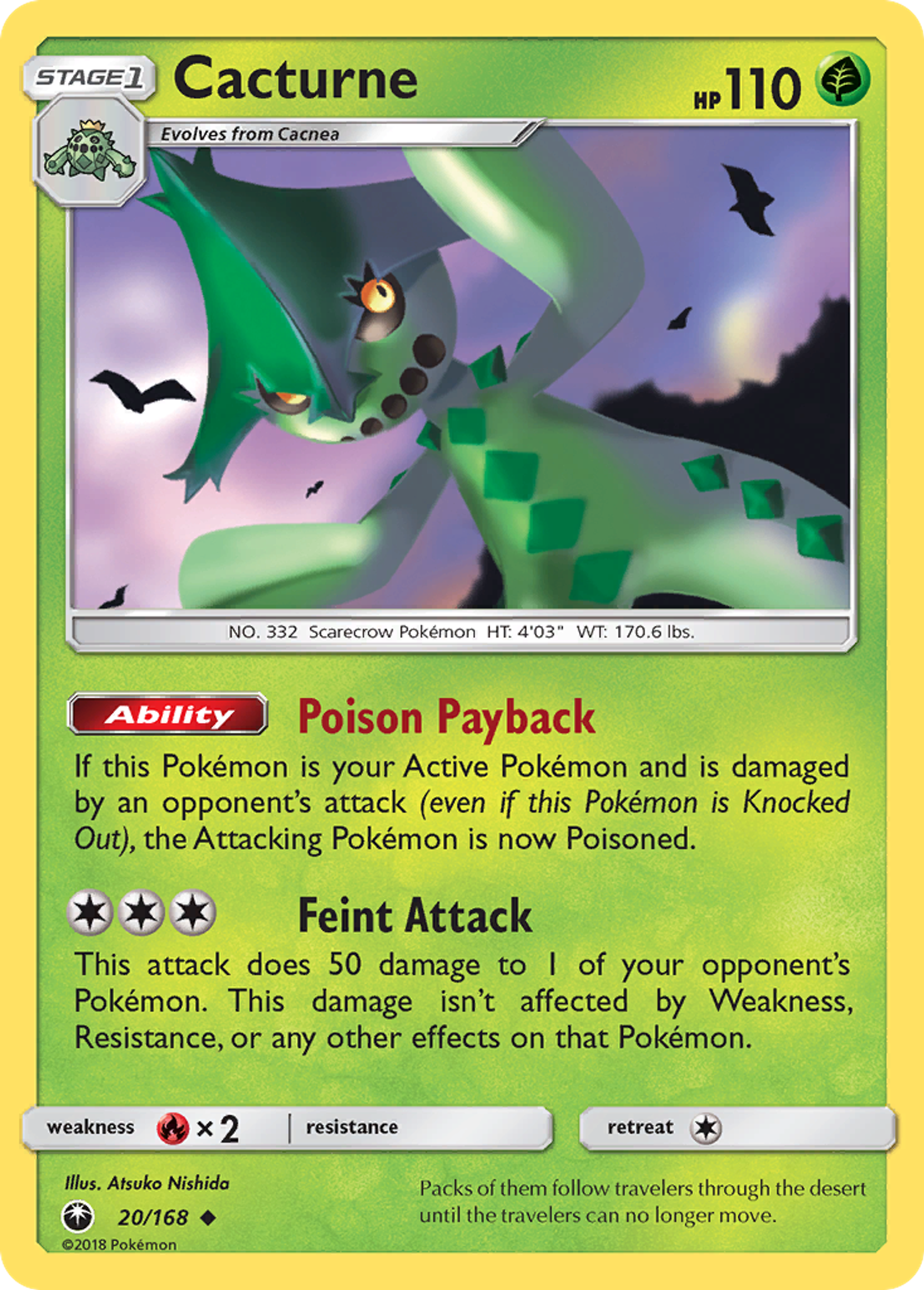 Cacturne — SM - Celestial Storm — Pokemon