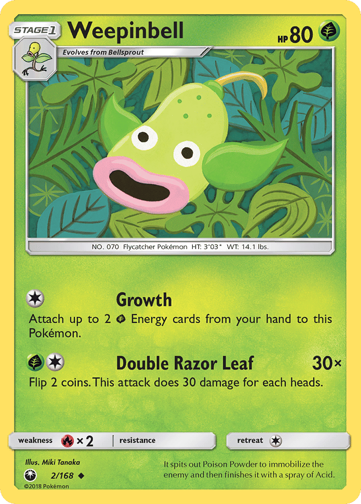Weepinbell — SM - Celestial Storm — Pokemon