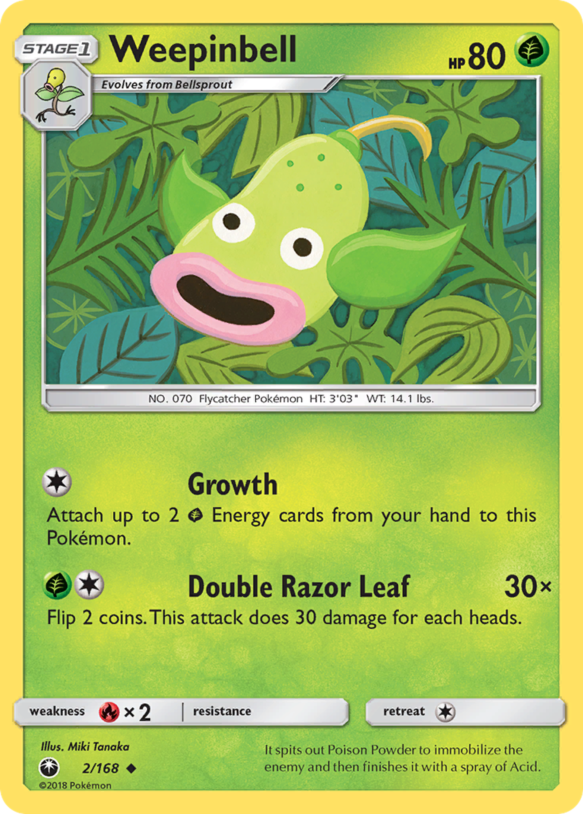 Weepinbell — SM - Celestial Storm — Pokemon