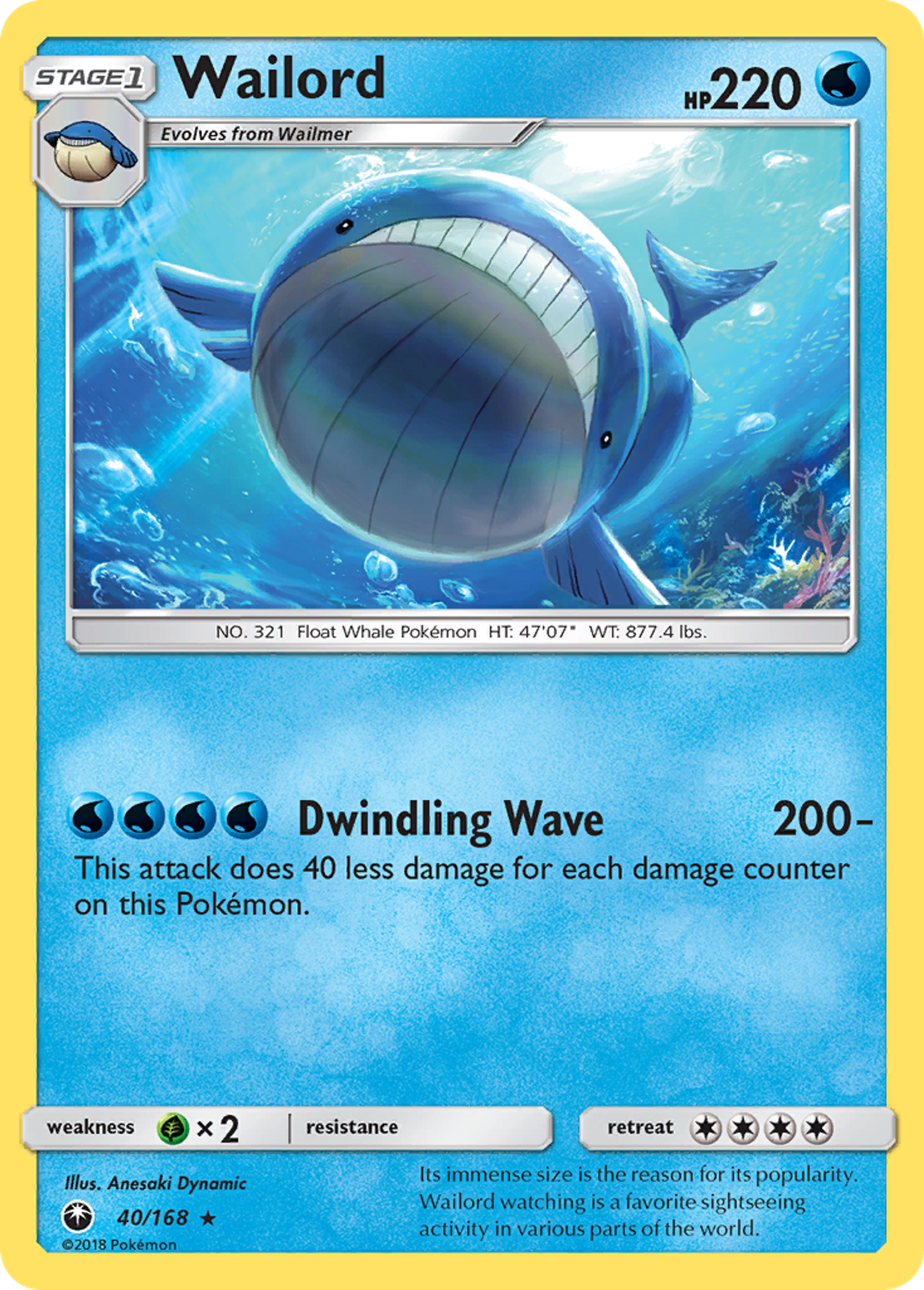 Wailord — SM - Celestial Storm — Pokemon