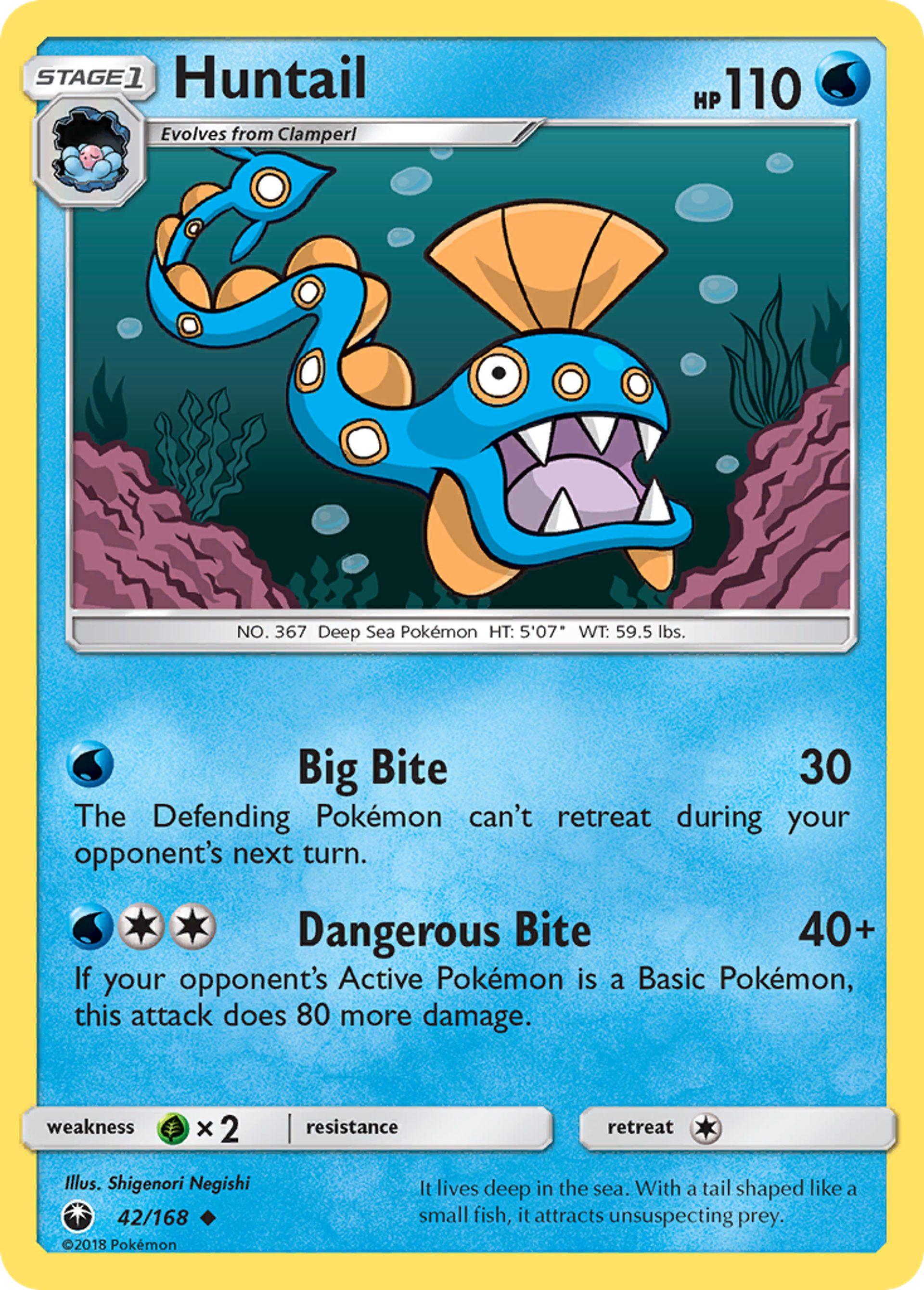 Huntail — SM - Celestial Storm — Pokemon