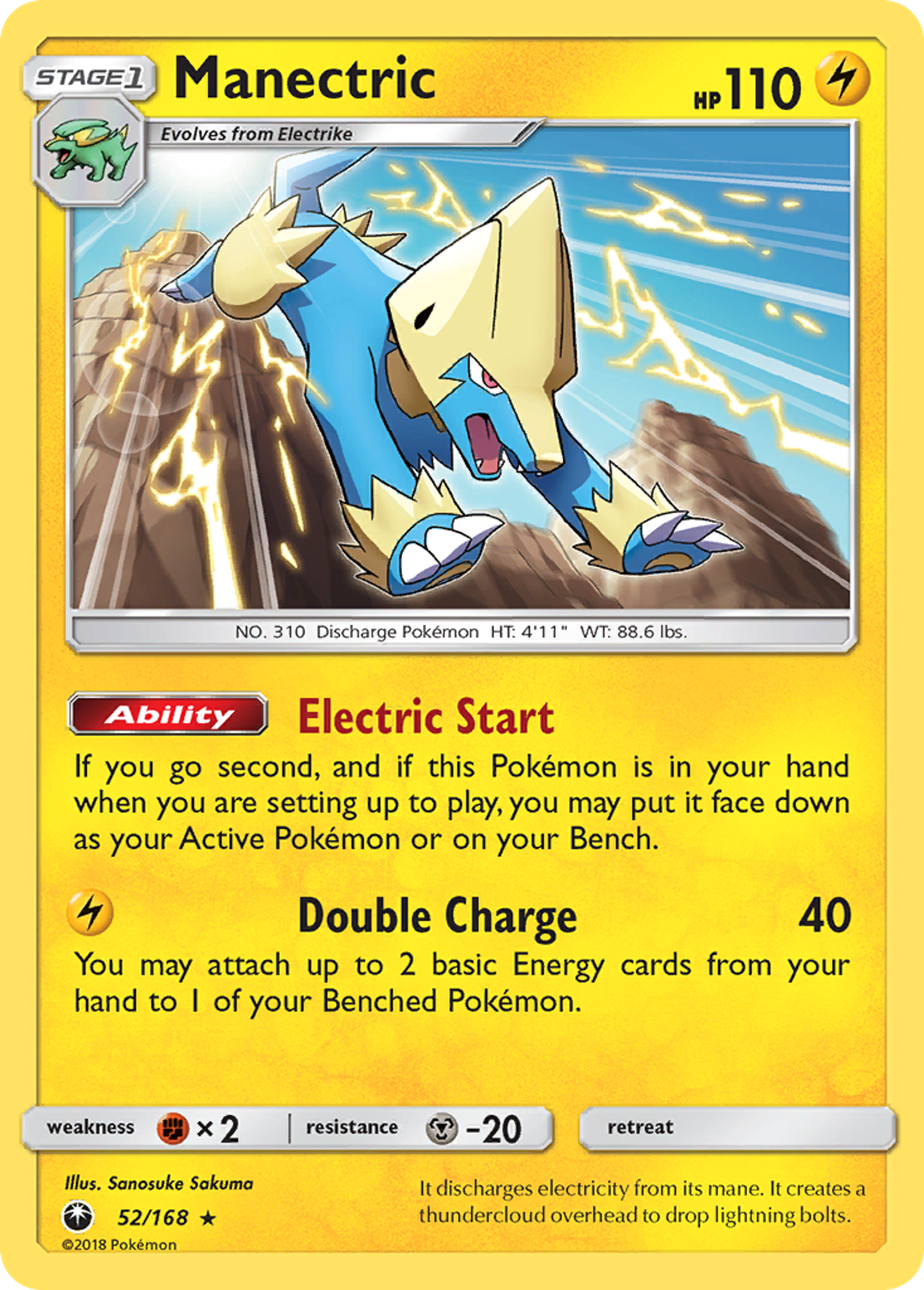 Manectric — SM - Celestial Storm — Pokemon