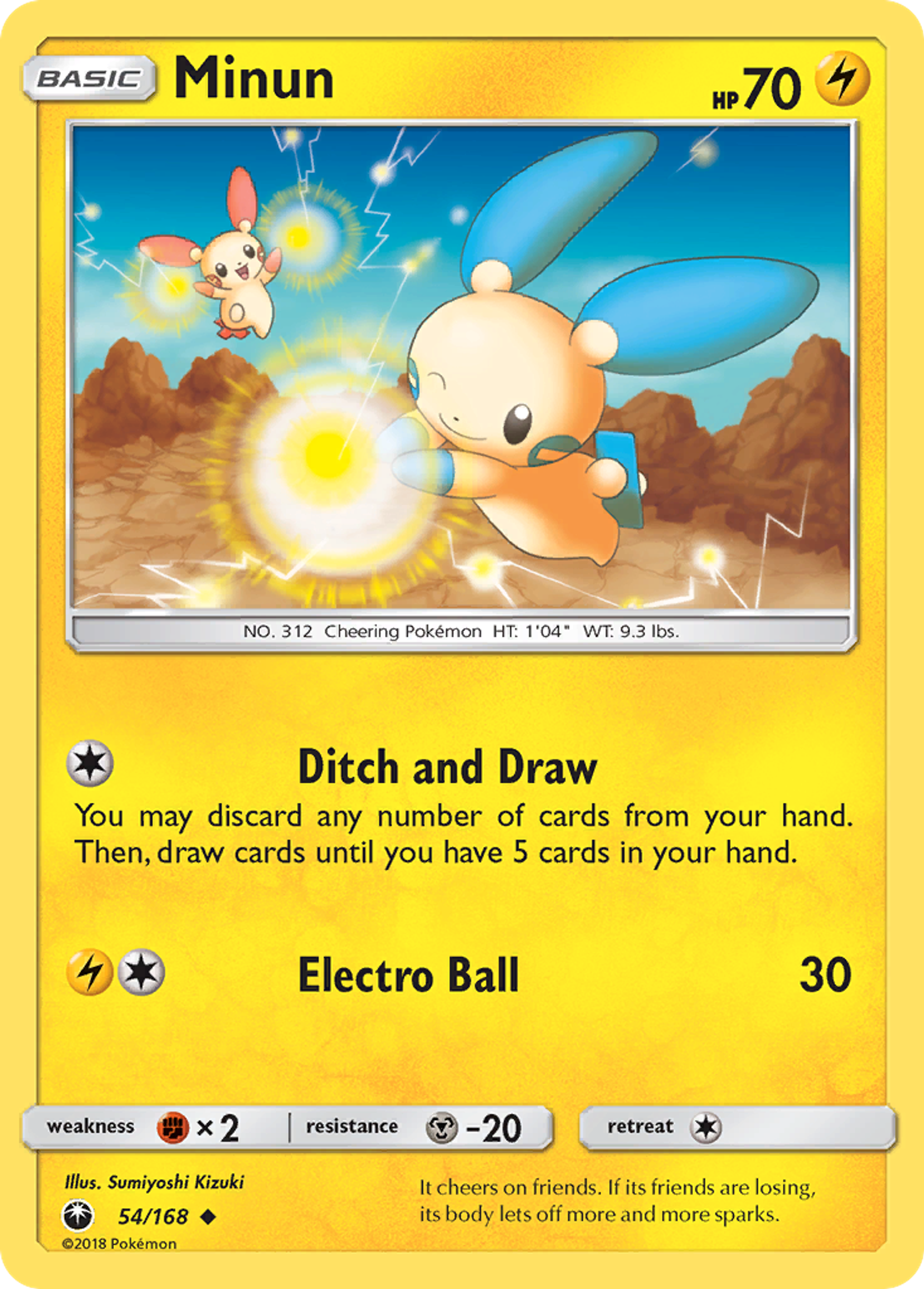 Minun — SM - Celestial Storm — Pokemon