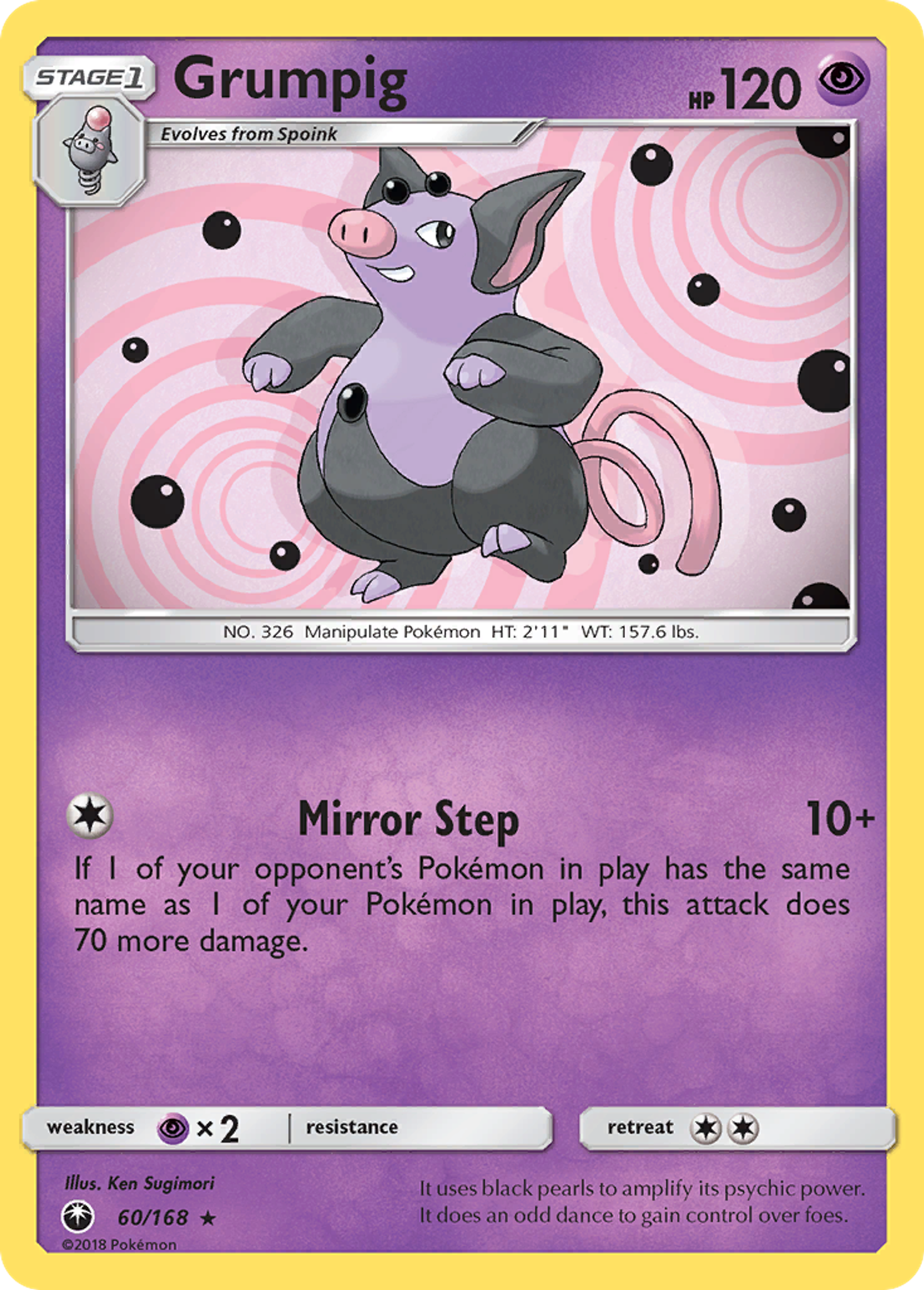 Grumpig — SM - Celestial Storm — Pokemon