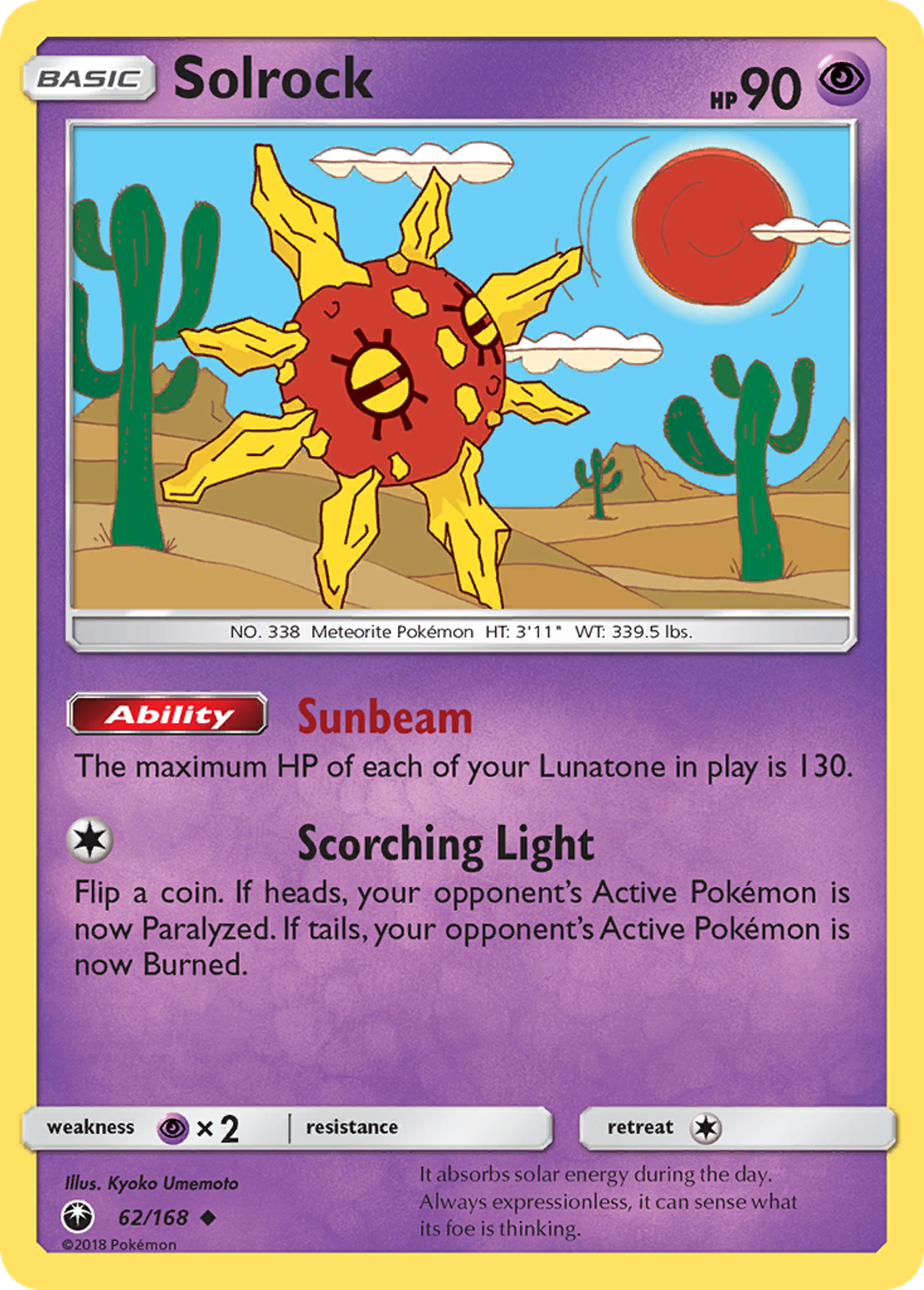 Solrock — SM - Celestial Storm — Pokemon