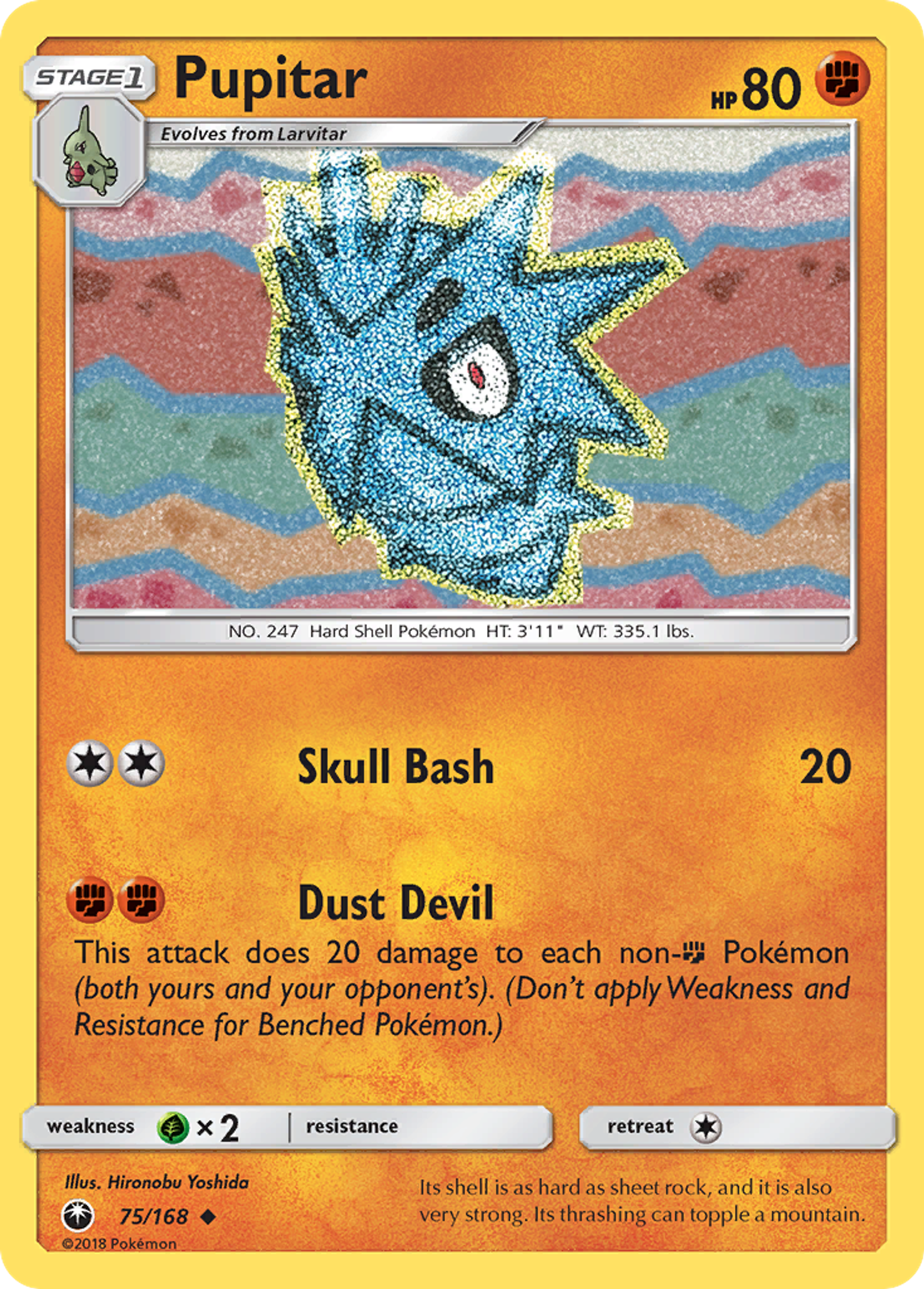Pupitar — SM - Celestial Storm — Pokemon