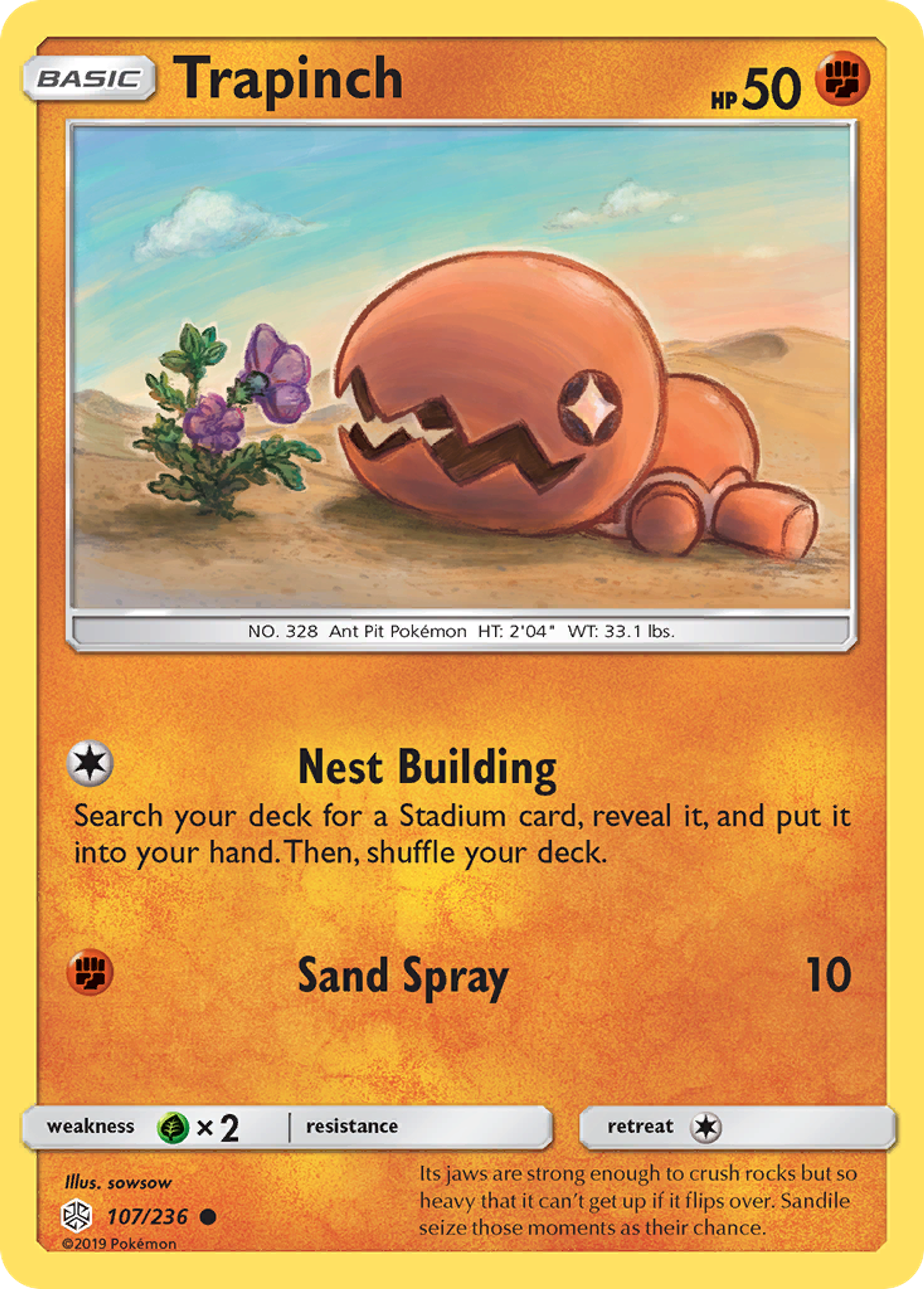 Trapinch — SM - Cosmic Eclipse — Pokémon