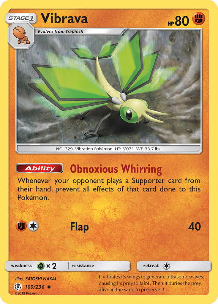 Vibrava — SM - Cosmic Eclipse — Pokemon