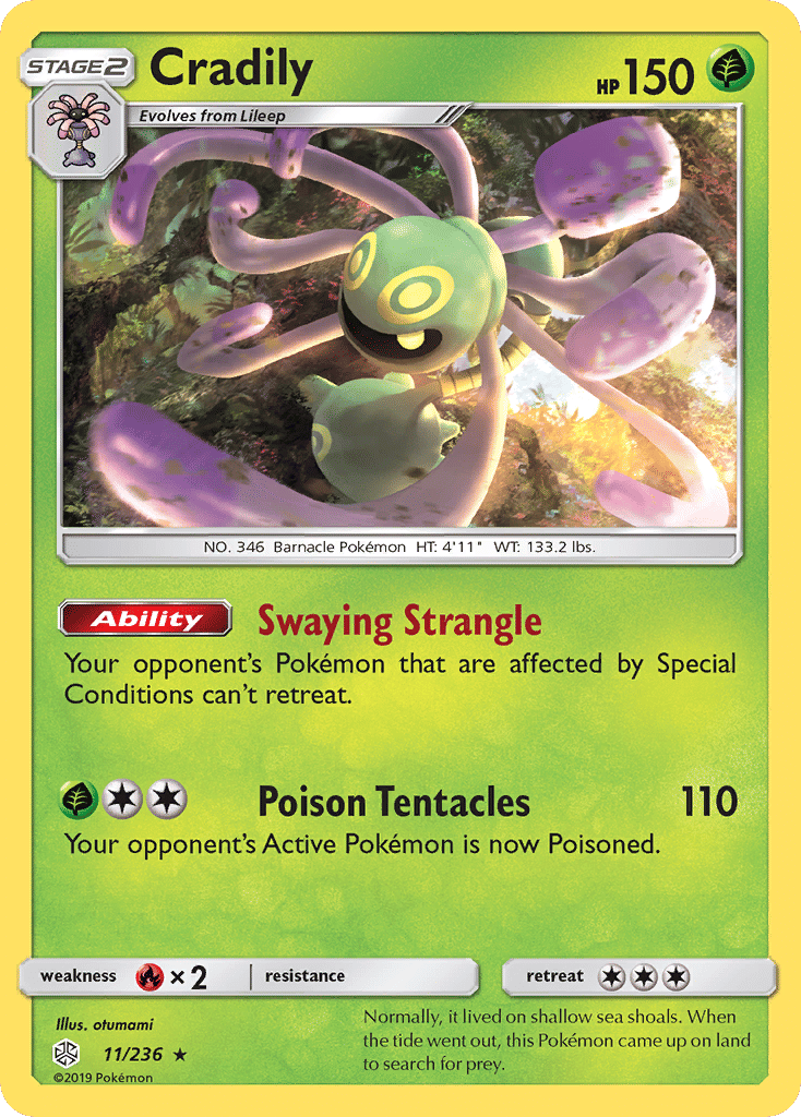 Cradily — SM - Cosmic Eclipse — Pokemon