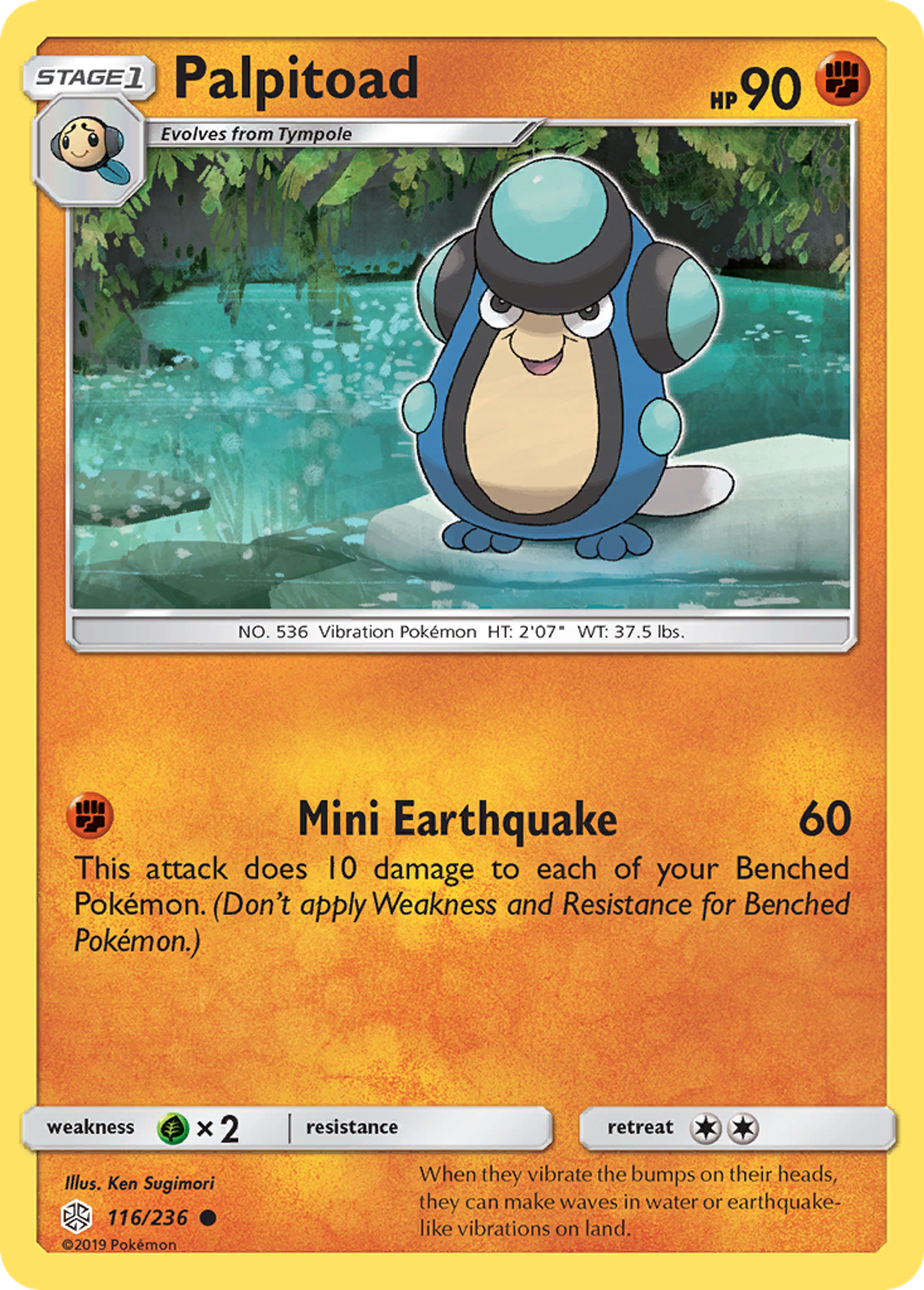 Palpitoad — SM - Cosmic Eclipse — Pokémon