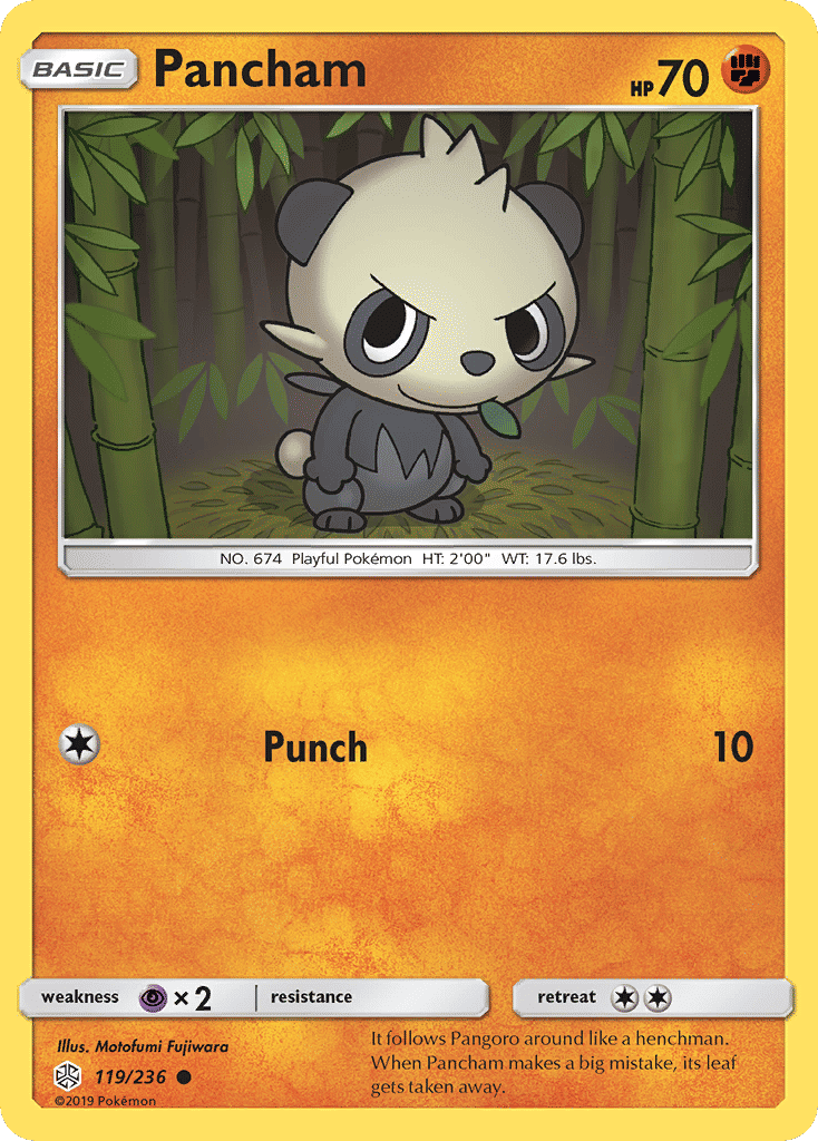 Pancham — SM - Cosmic Eclipse — Pokemon