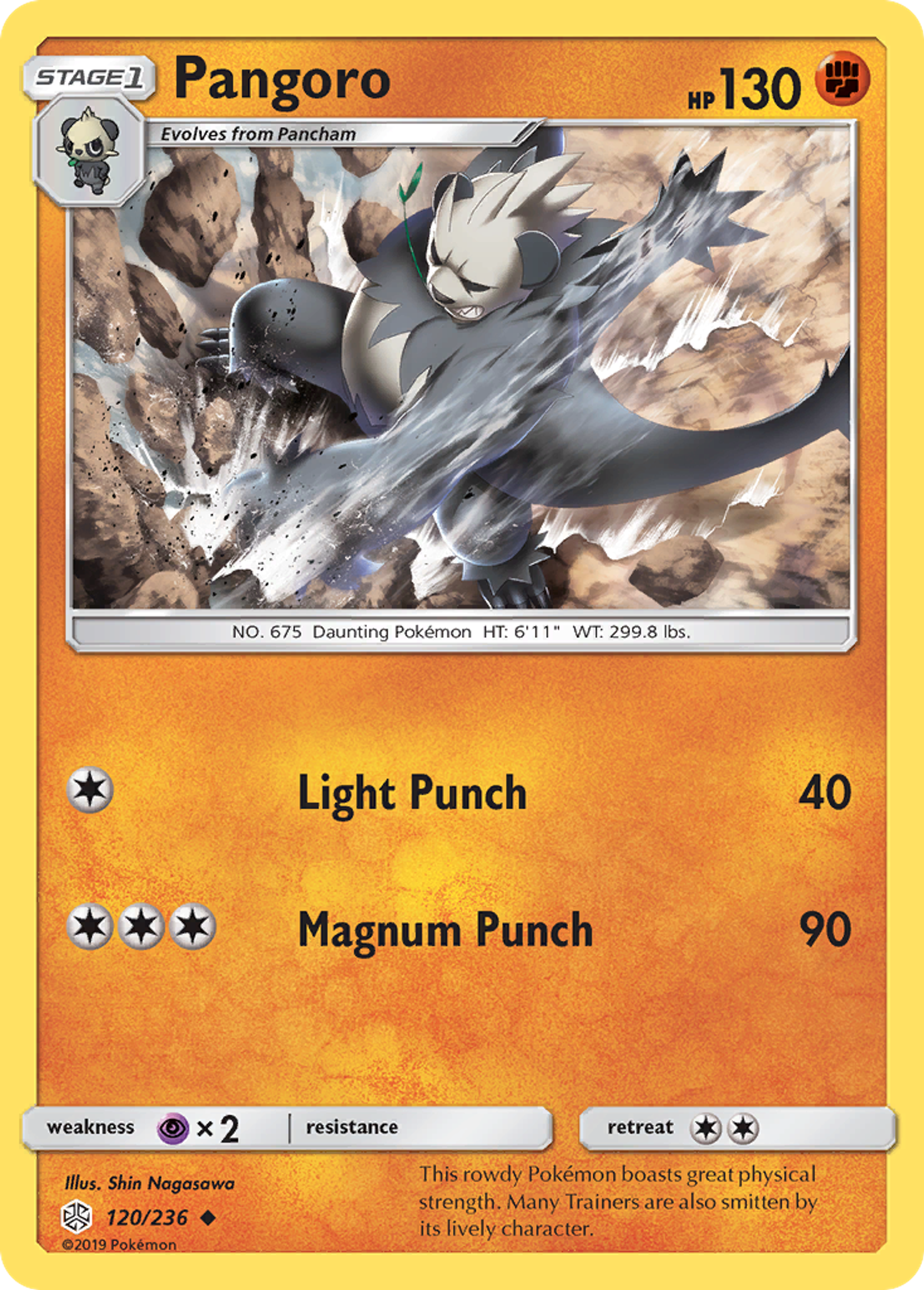Pangoro — SM - Cosmic Eclipse — Pokémon