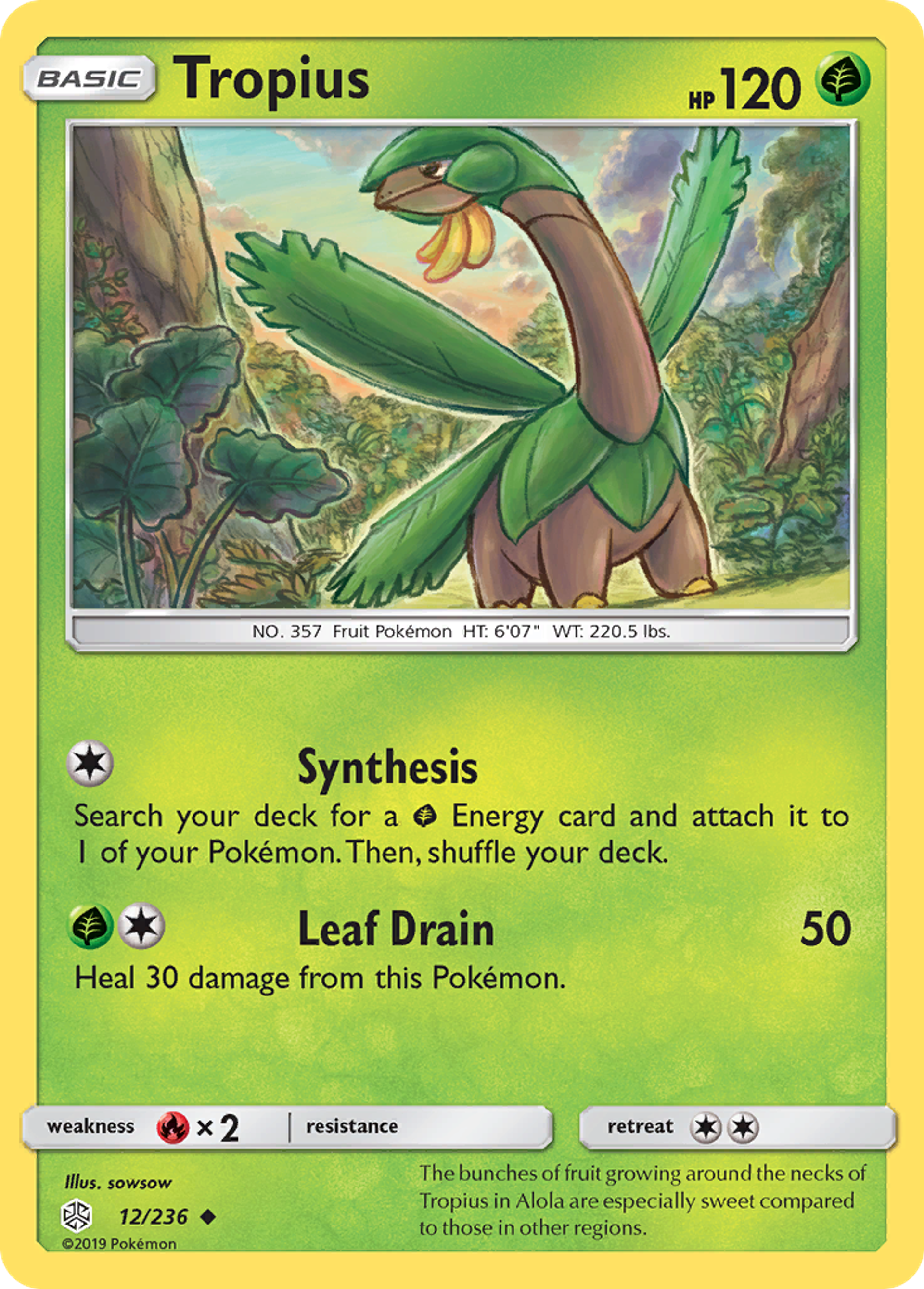 Tropius — SM - Cosmic Eclipse — Pokémon