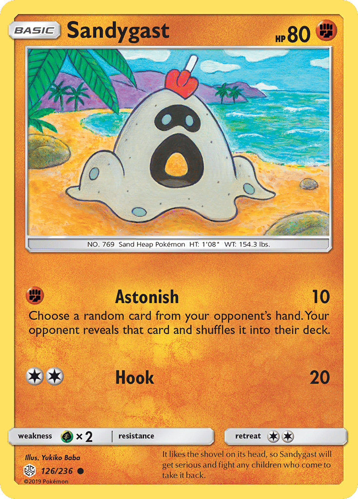 Sandygast — SM - Cosmic Eclipse — Pokemon