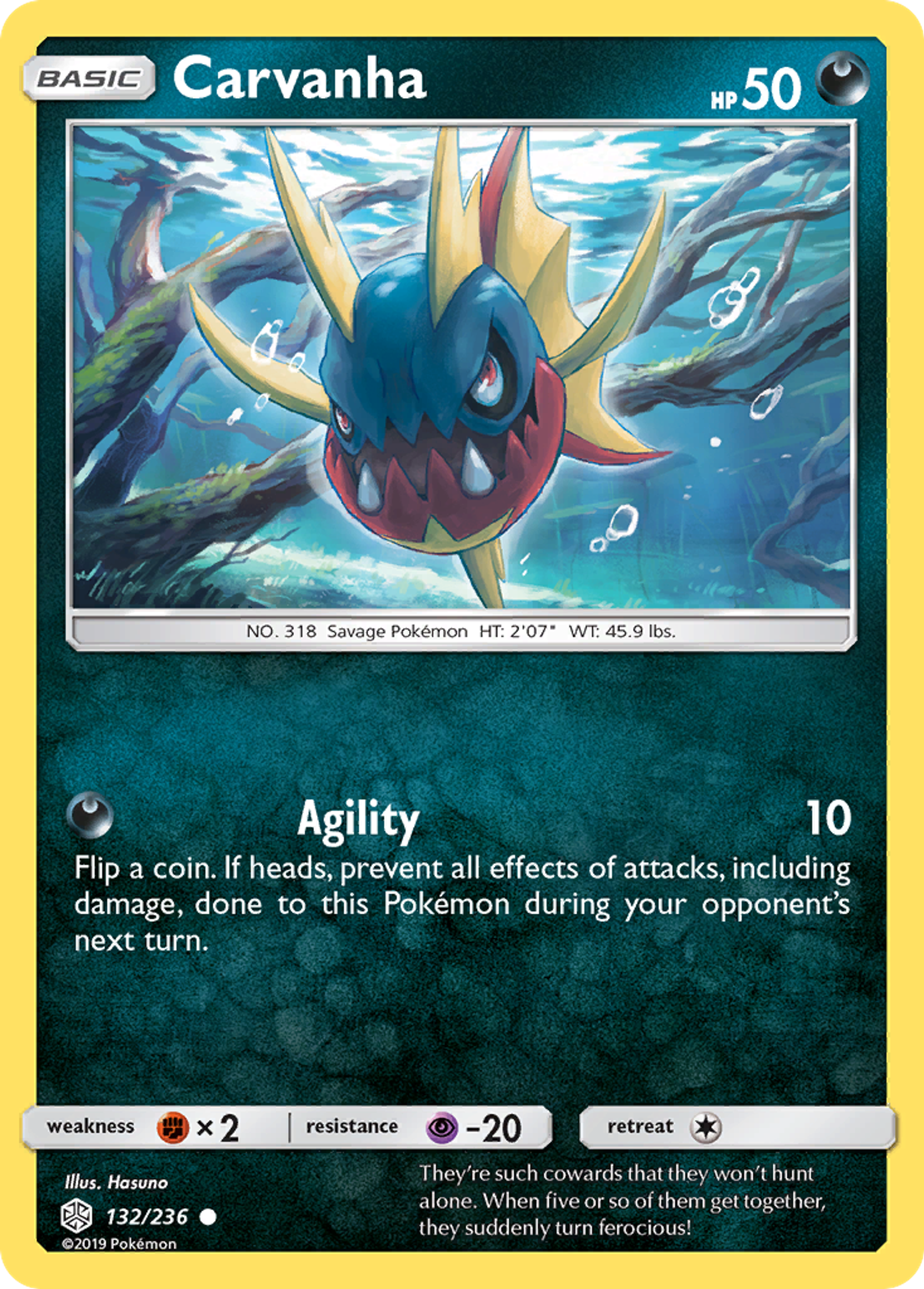 Carvanha — SM - Cosmic Eclipse — Pokémon