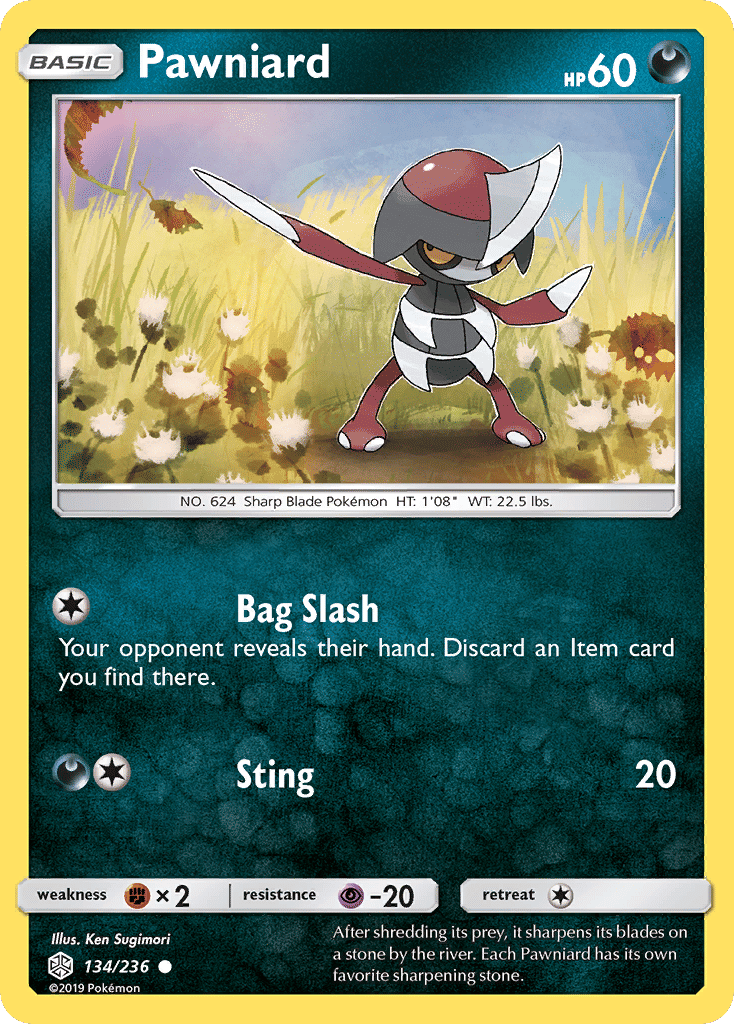 Pawniard — SM - Cosmic Eclipse — Pokemon