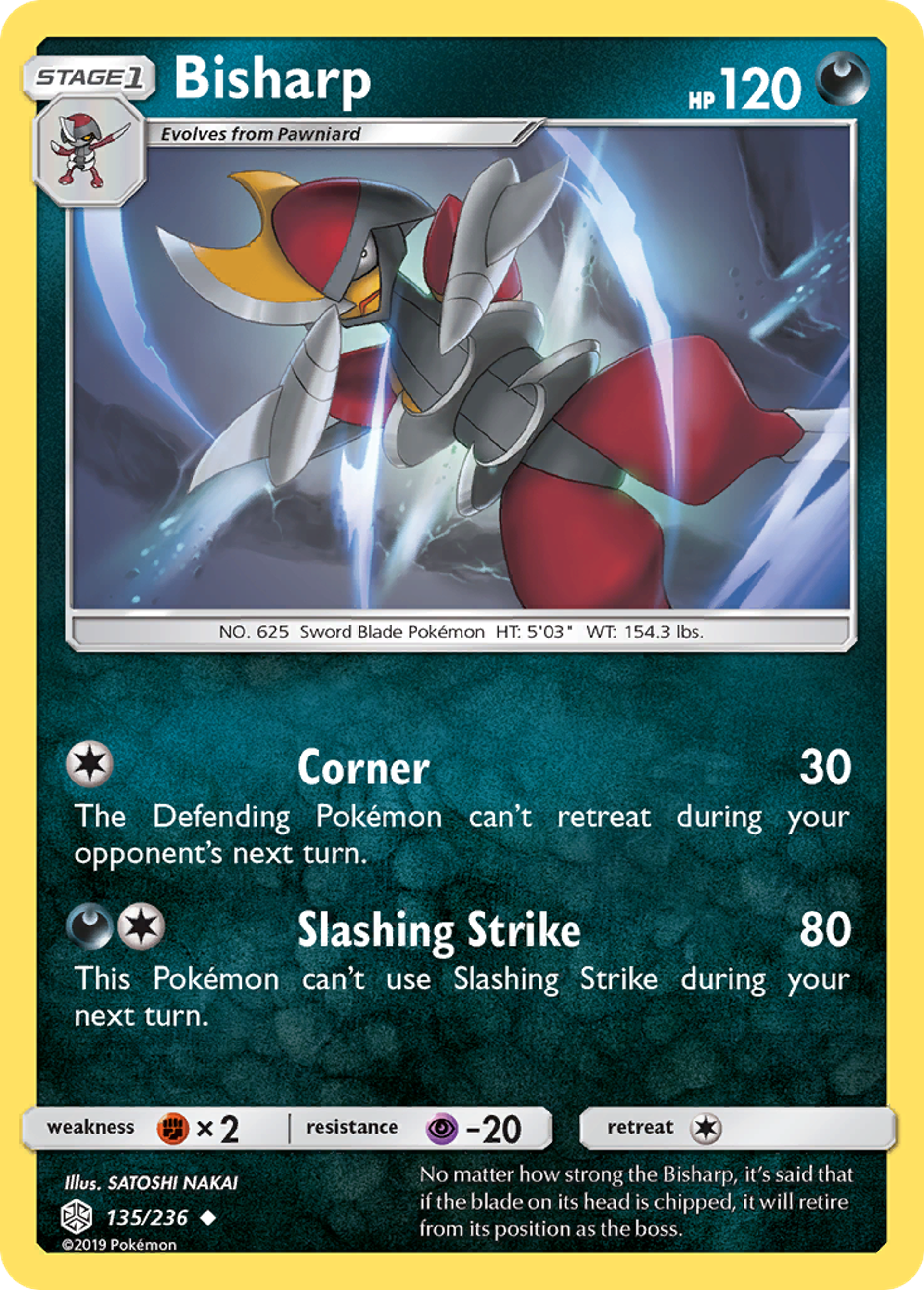 Bisharp — SM - Cosmic Eclipse — Pokémon