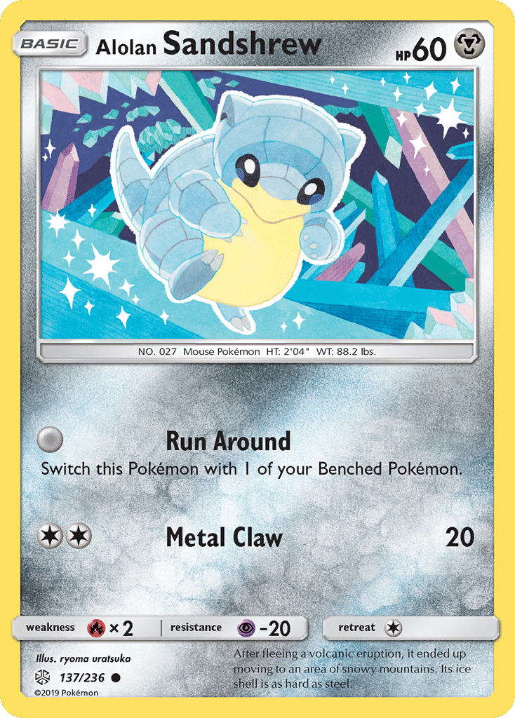 Alolan Sandshrew — SM - Cosmic Eclipse — Pokemon