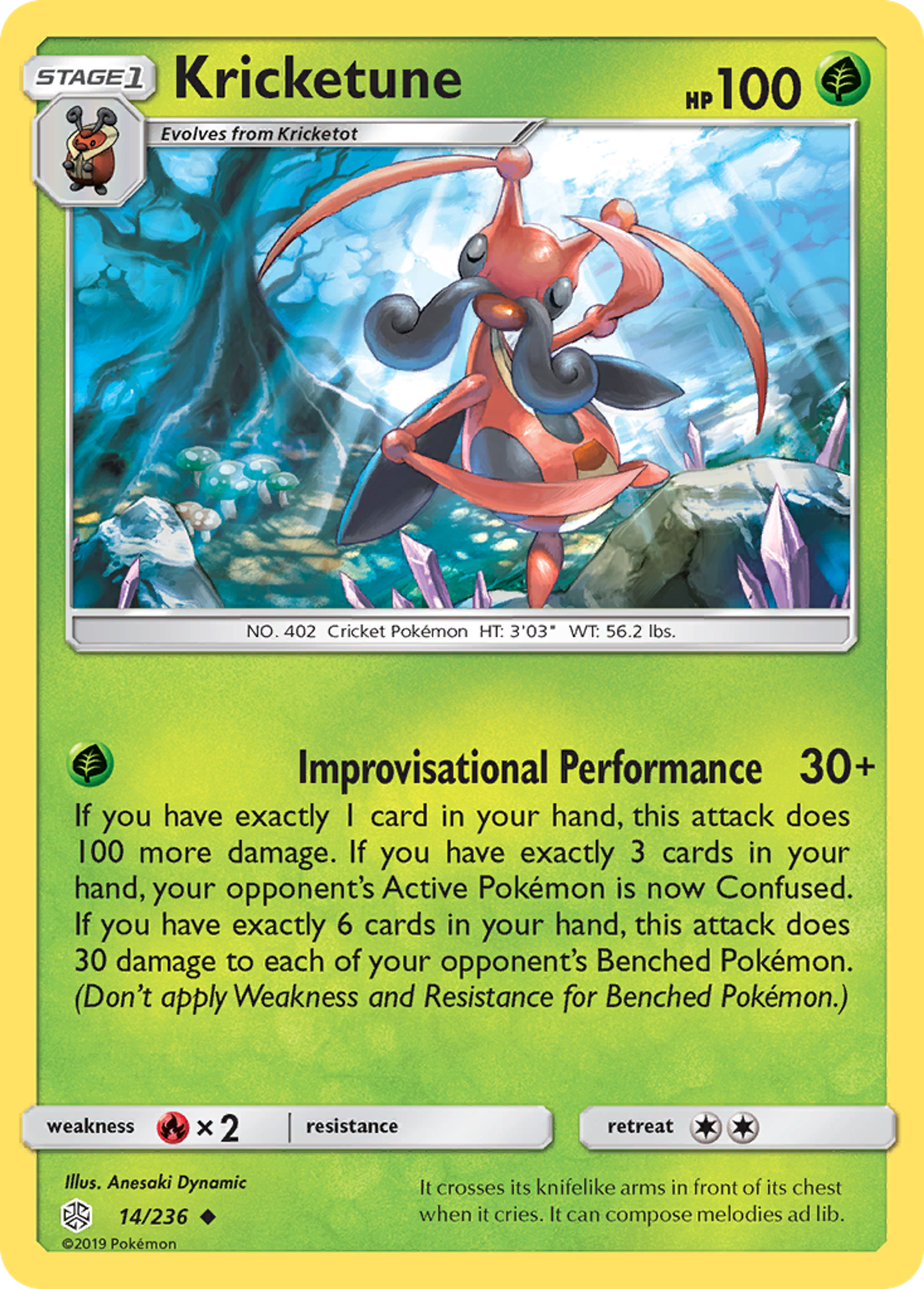 Kricketune — SM - Cosmic Eclipse — Pokémon