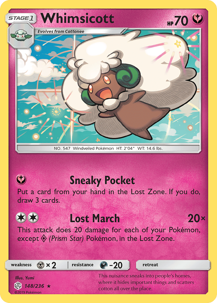 Whimsicott — SM - Cosmic Eclipse — Pokemon