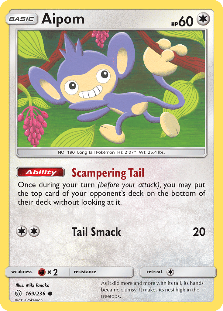 Aipom — SM - Cosmic Eclipse — Pokemon