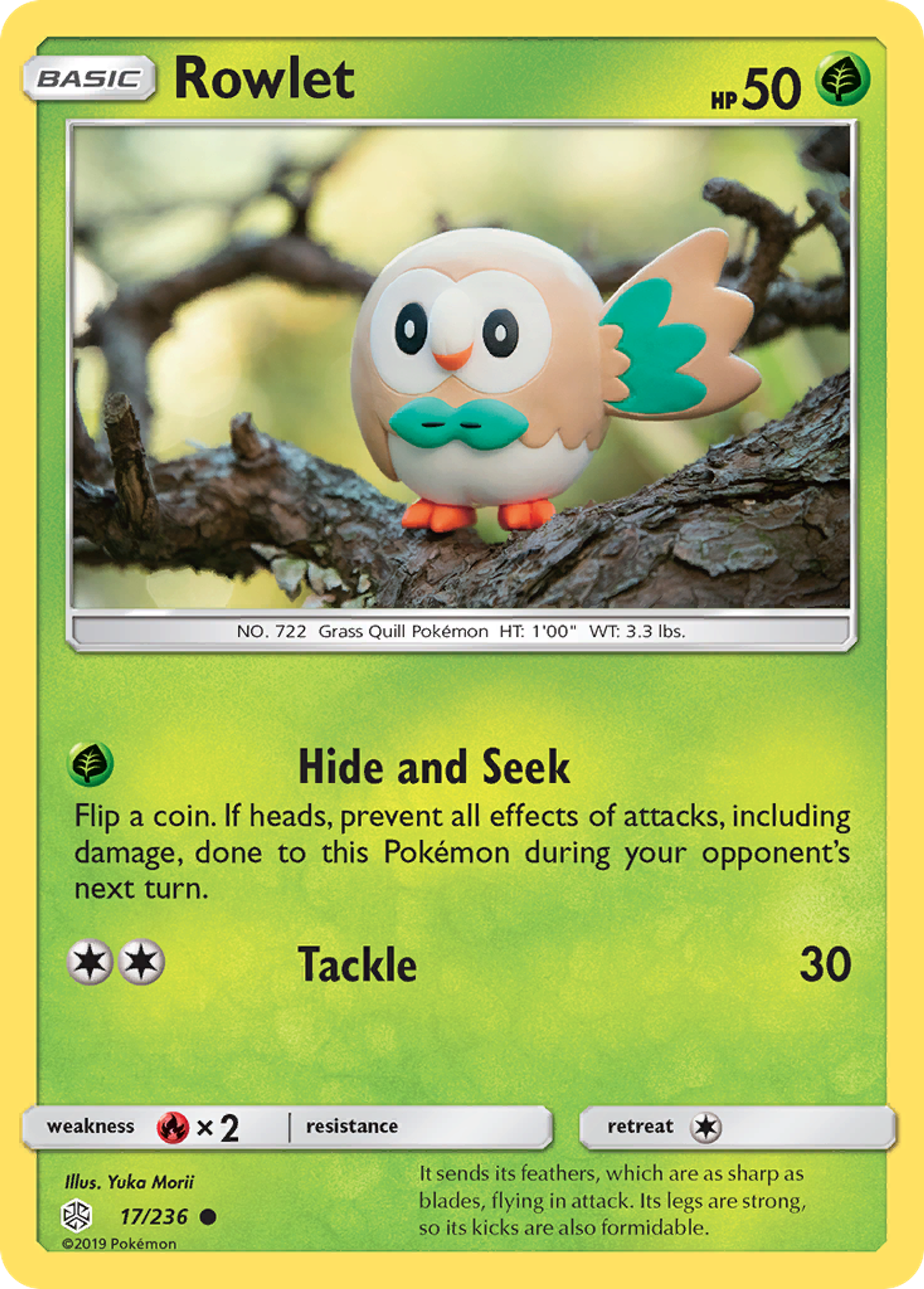 Rowlet — SM - Cosmic Eclipse — Pokémon