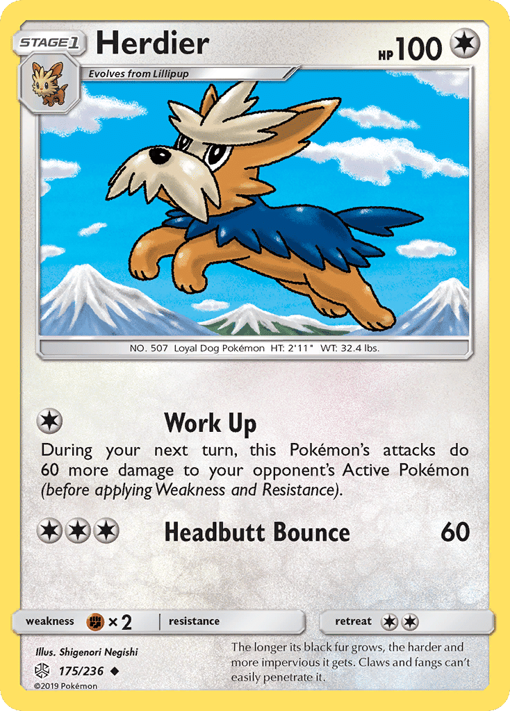 Herdier — SM - Cosmic Eclipse — Pokemon