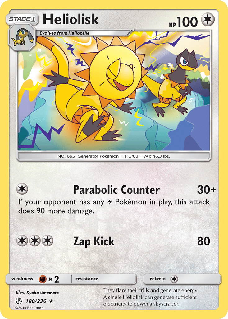 Heliolisk — SM - Cosmic Eclipse — Pokemon