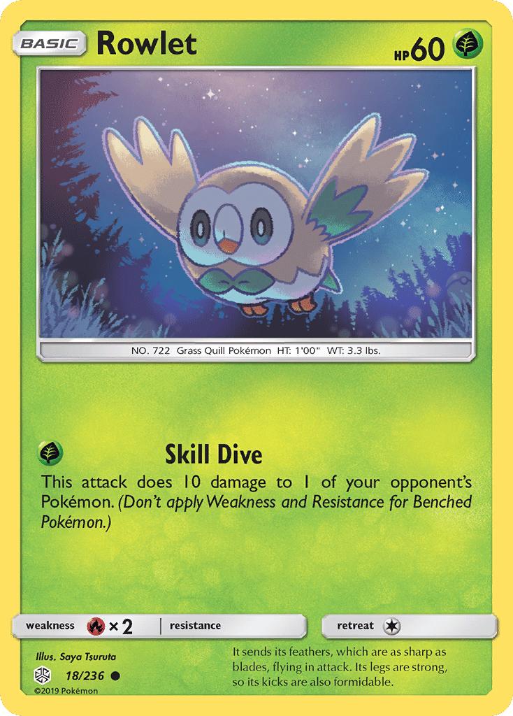 Rowlet — SM - Cosmic Eclipse — Pokemon