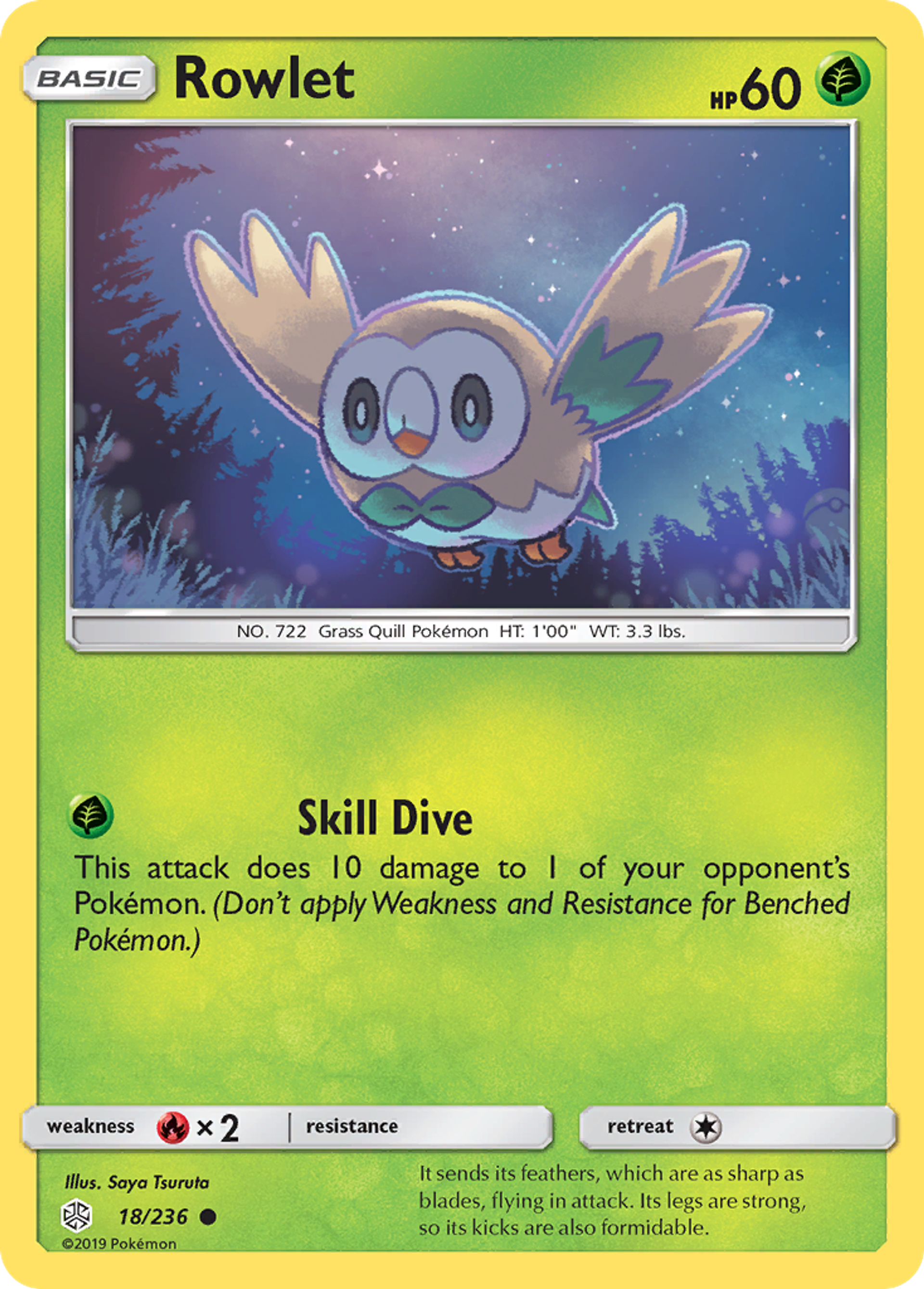 Rowlet — SM - Cosmic Eclipse — Pokémon