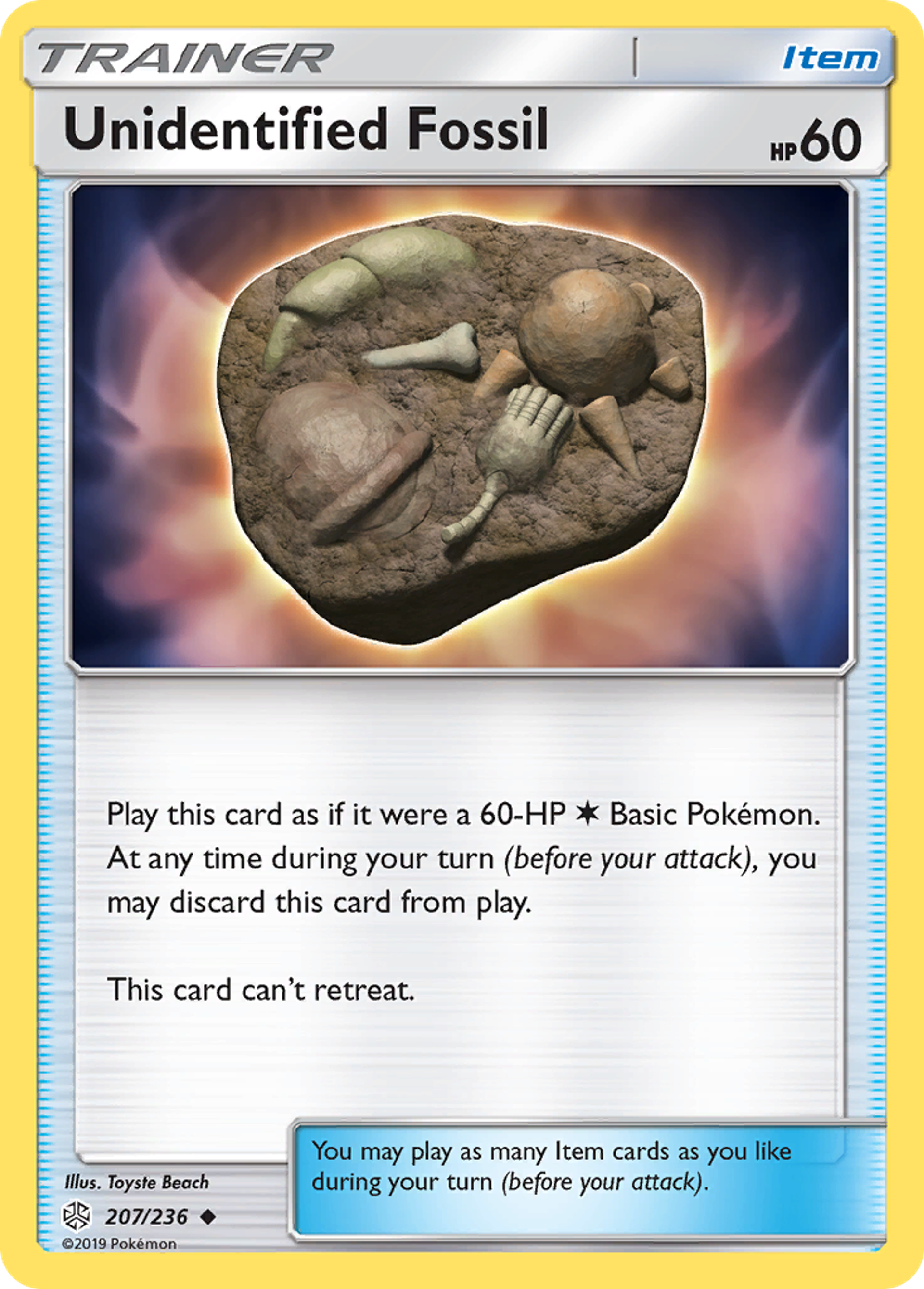 Unidentified Fossil — SM - Cosmic Eclipse — Pokémon
