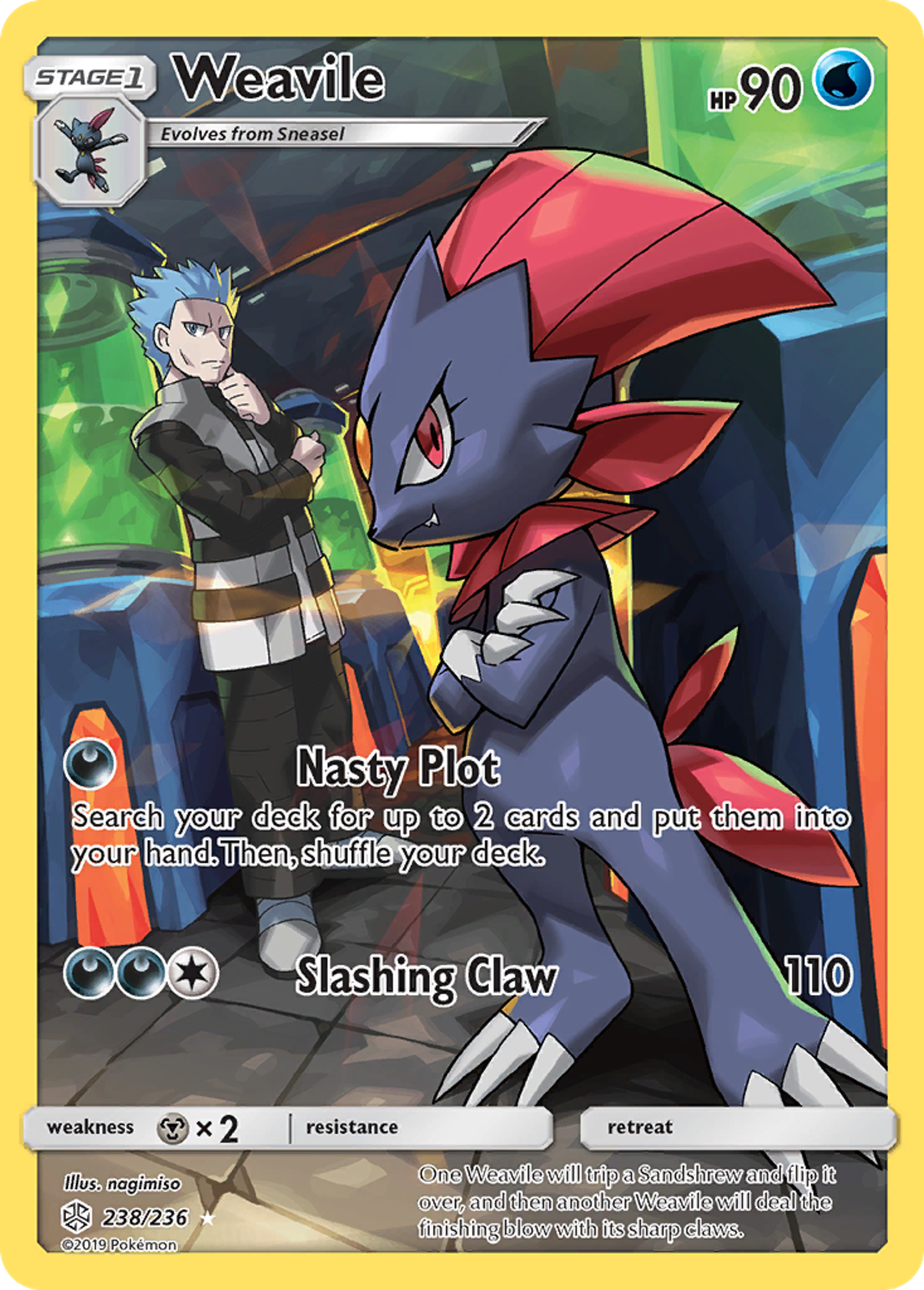 Weavile — SM - Cosmic Eclipse — Pokémon