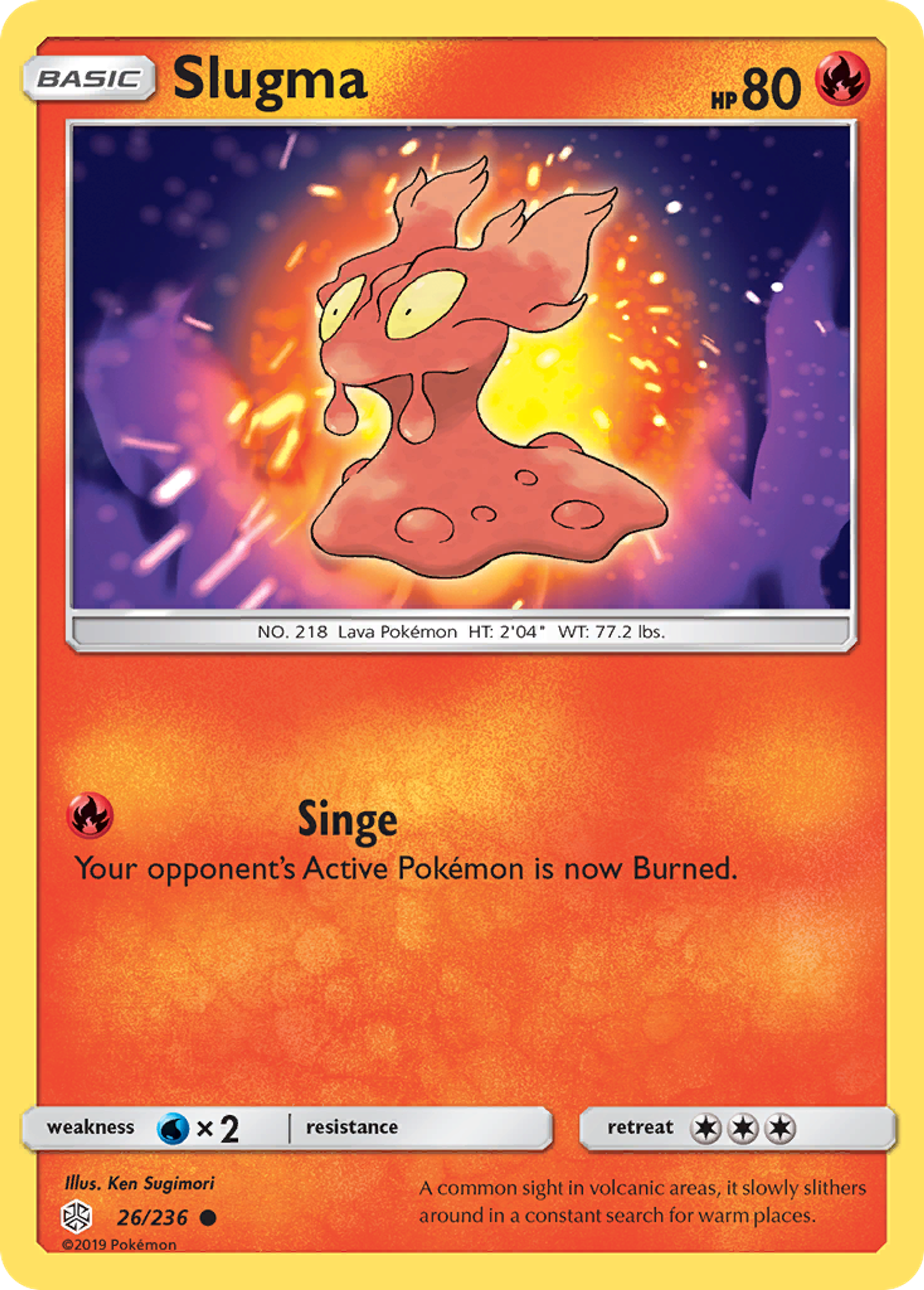 Slugma — SM - Cosmic Eclipse — Pokémon
