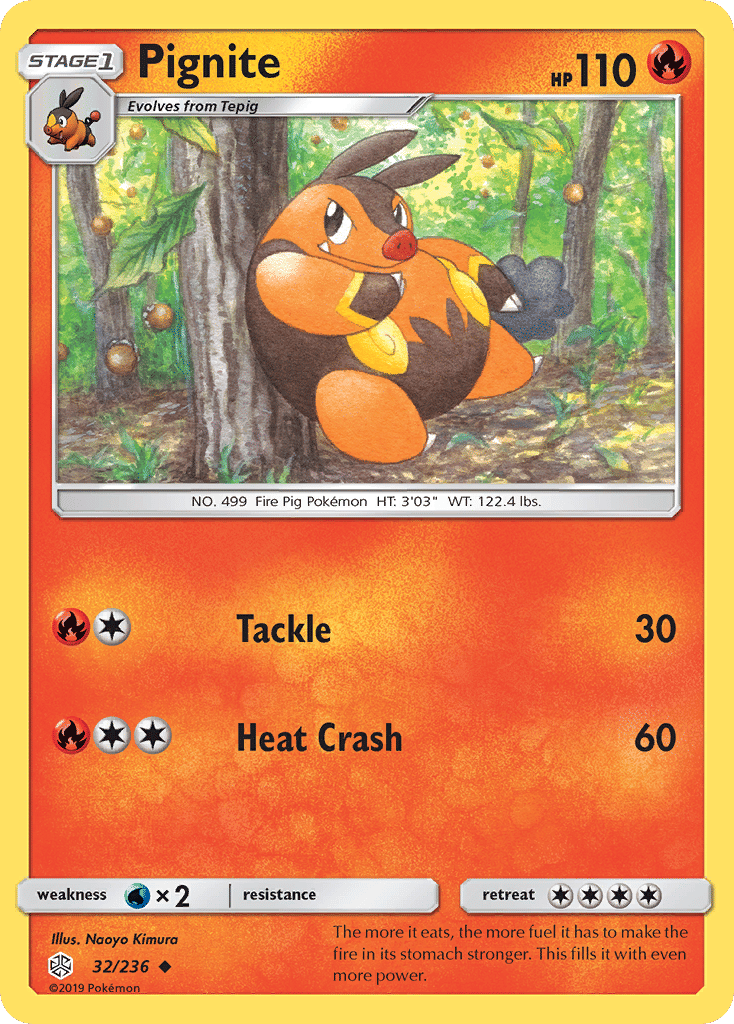 Pignite — SM - Cosmic Eclipse — Pokemon