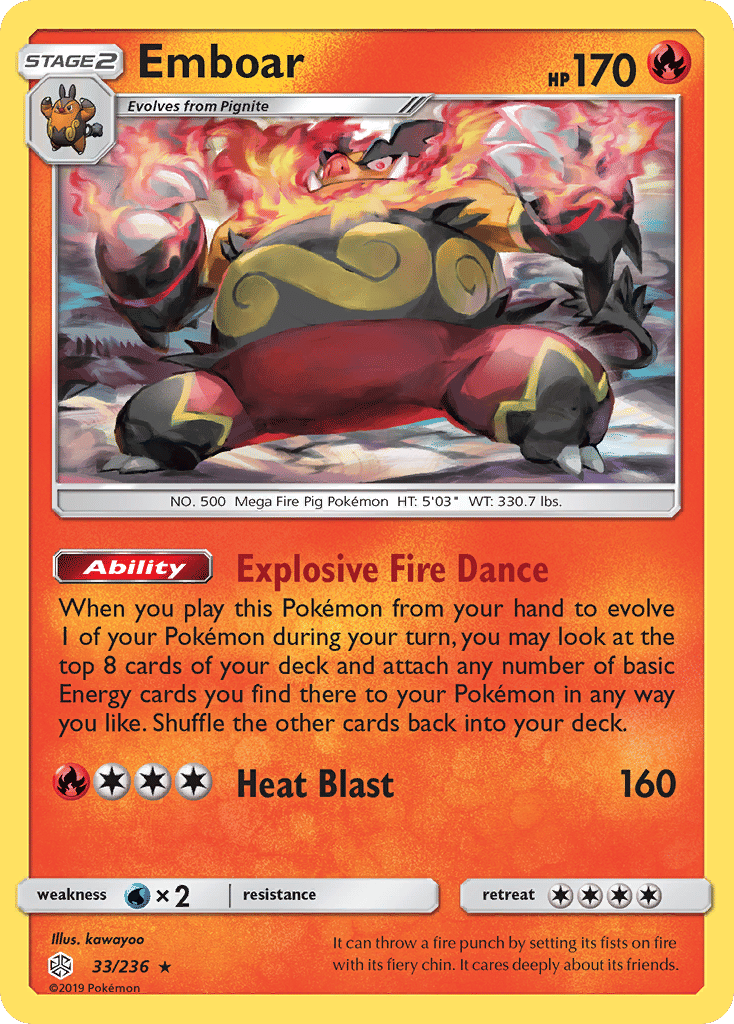 Emboar — SM - Cosmic Eclipse — Pokemon