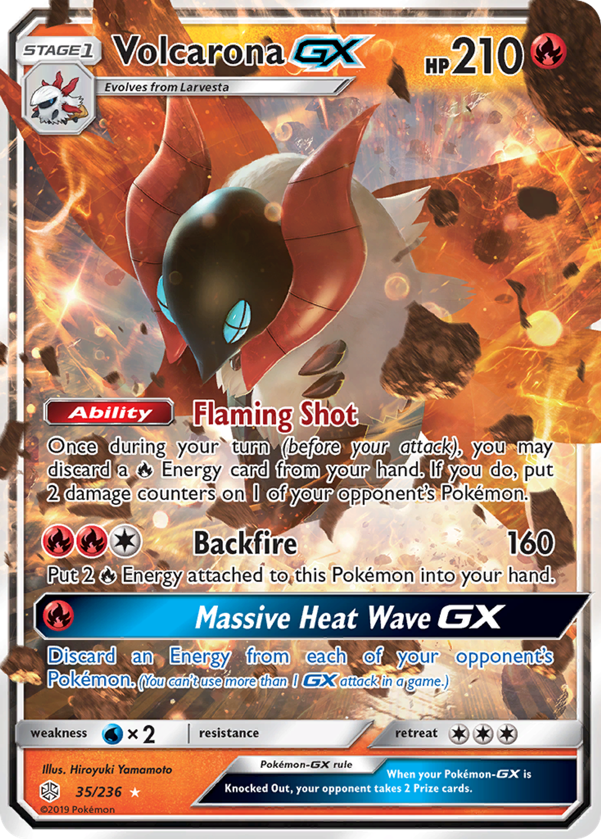 Volcarona GX — SM - Cosmic Eclipse — Pokémon