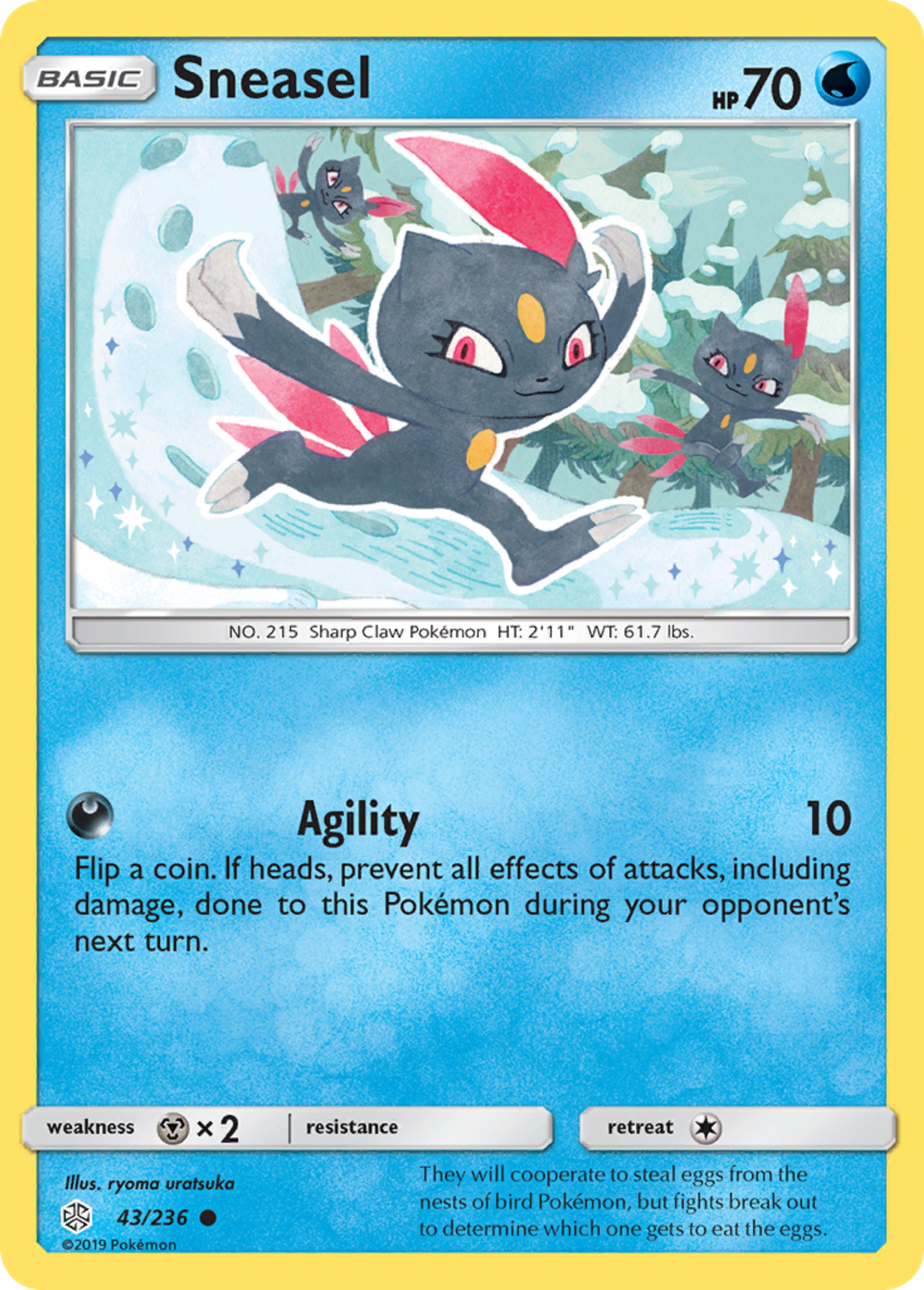 Sneasel — SM - Cosmic Eclipse — Pokémon