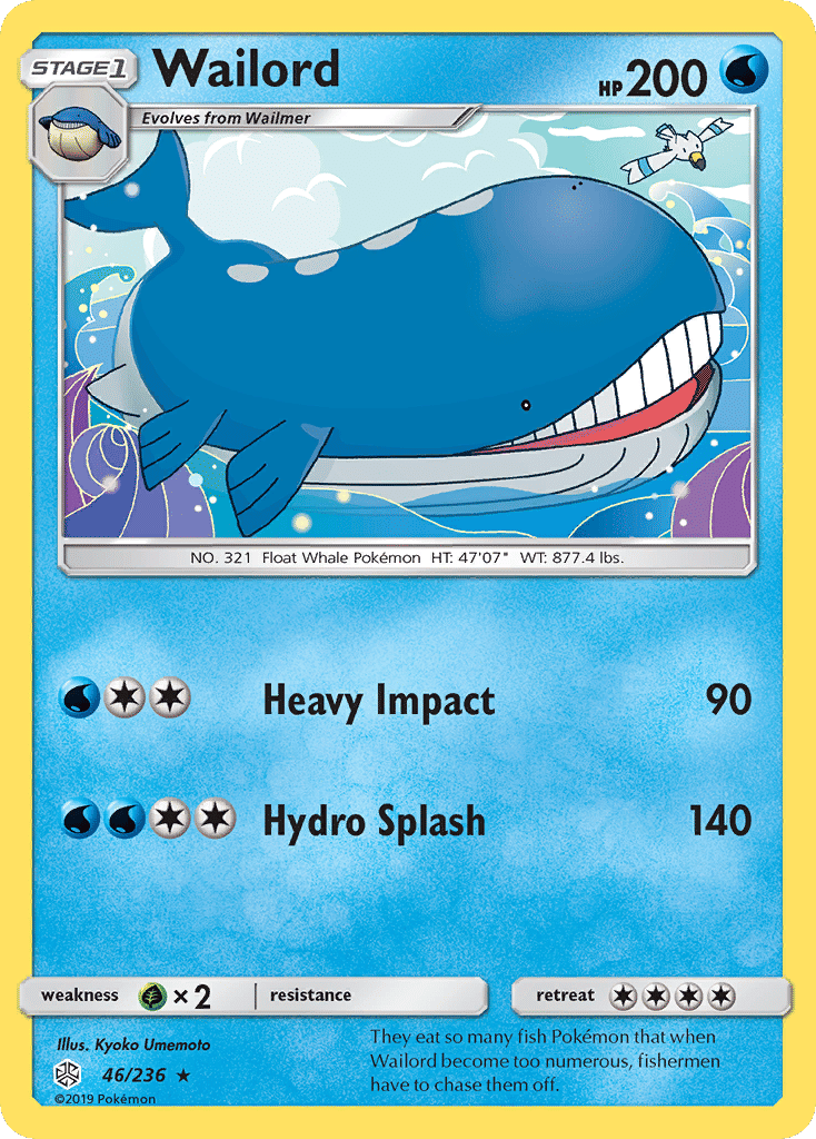 Wailord — SM - Cosmic Eclipse — Pokemon