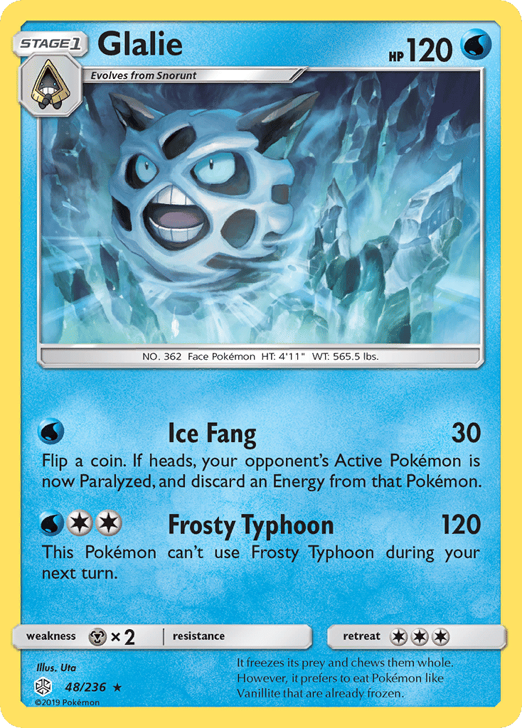 Glalie — SM - Cosmic Eclipse — Pokemon