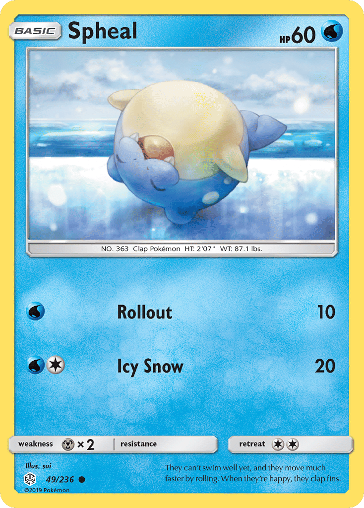 Spheal — SM - Cosmic Eclipse — Pokemon