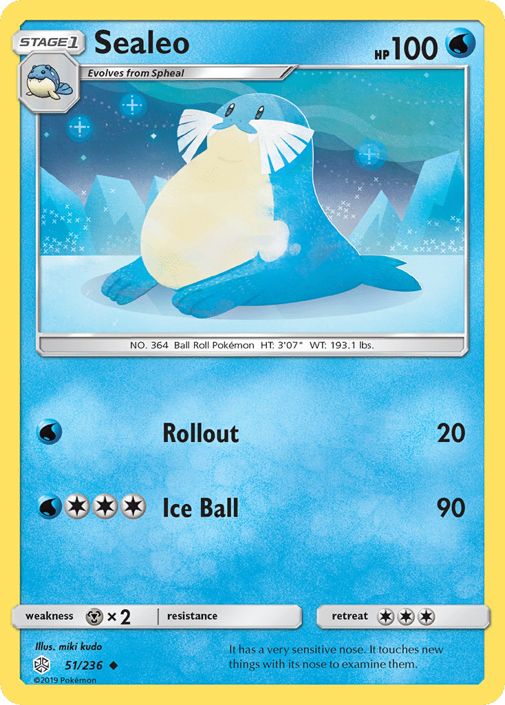 Sealeo — SM - Cosmic Eclipse — Pokemon