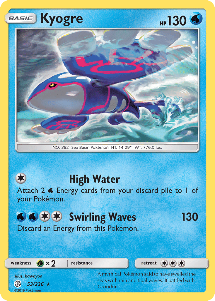 Kyogre — SM - Cosmic Eclipse — Pokemon