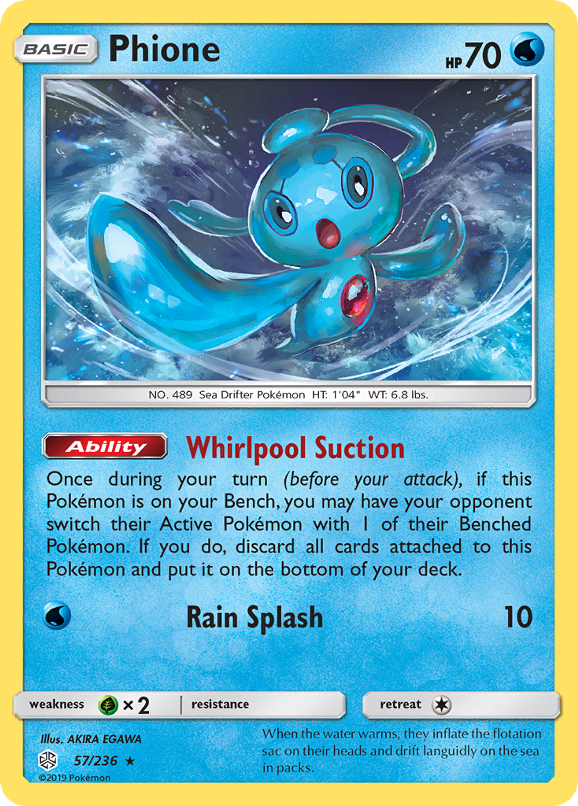 Phione — SM - Cosmic Eclipse — Pokémon